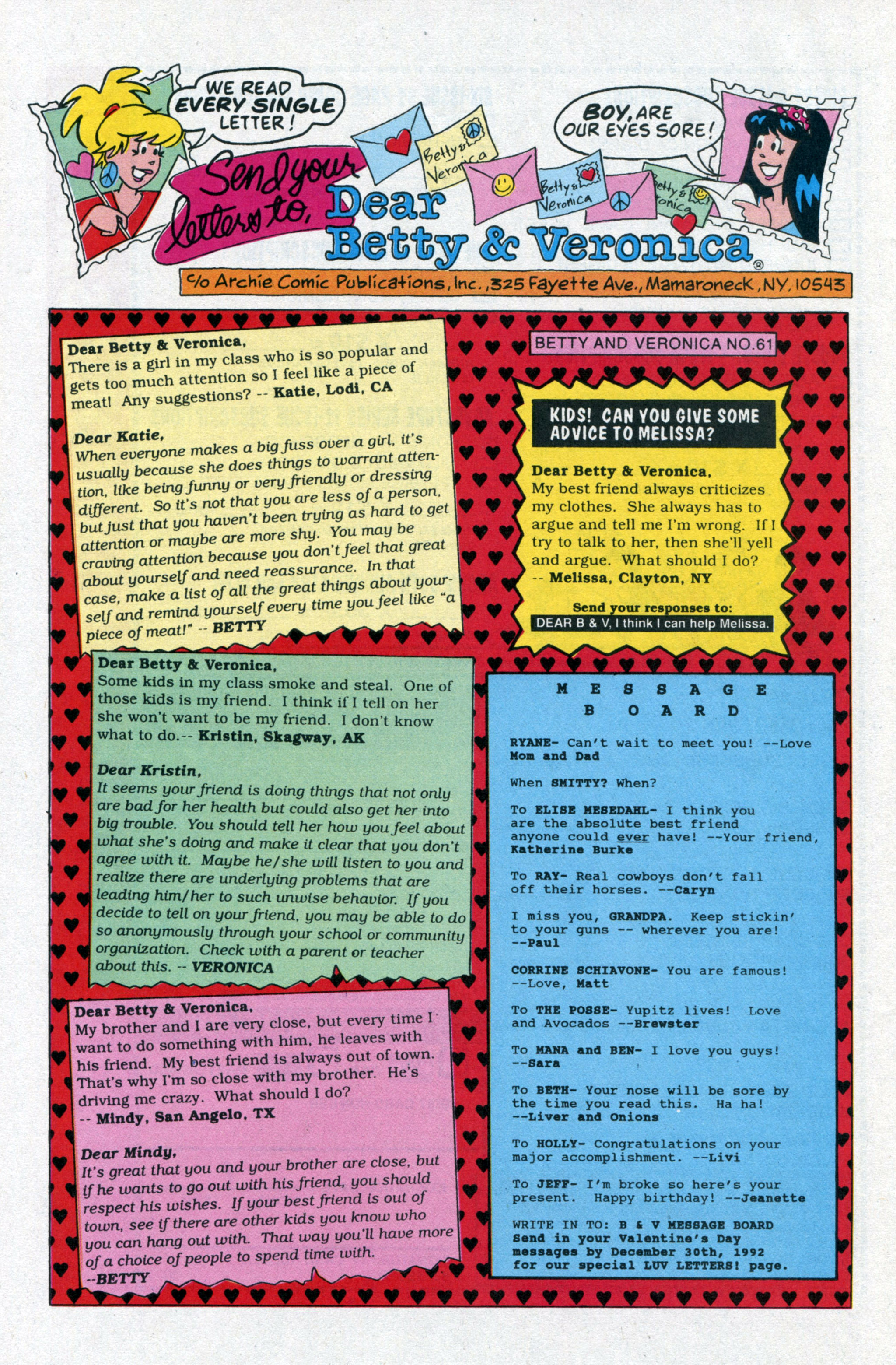 Read online Betty and Veronica (1987) comic -  Issue #61 - 10