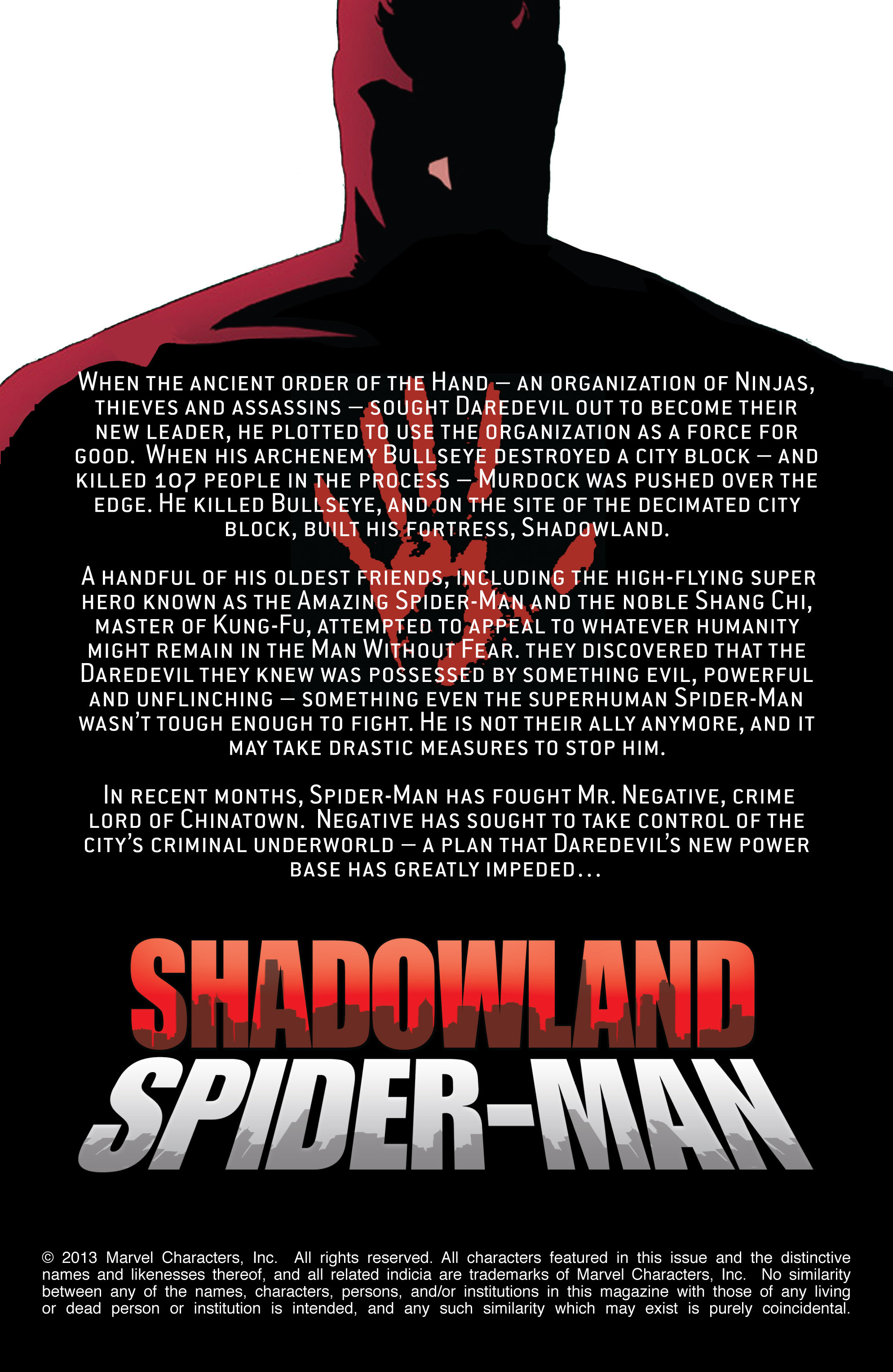 Read online Shadowland: Spider-Man comic -  Issue # Full - 2