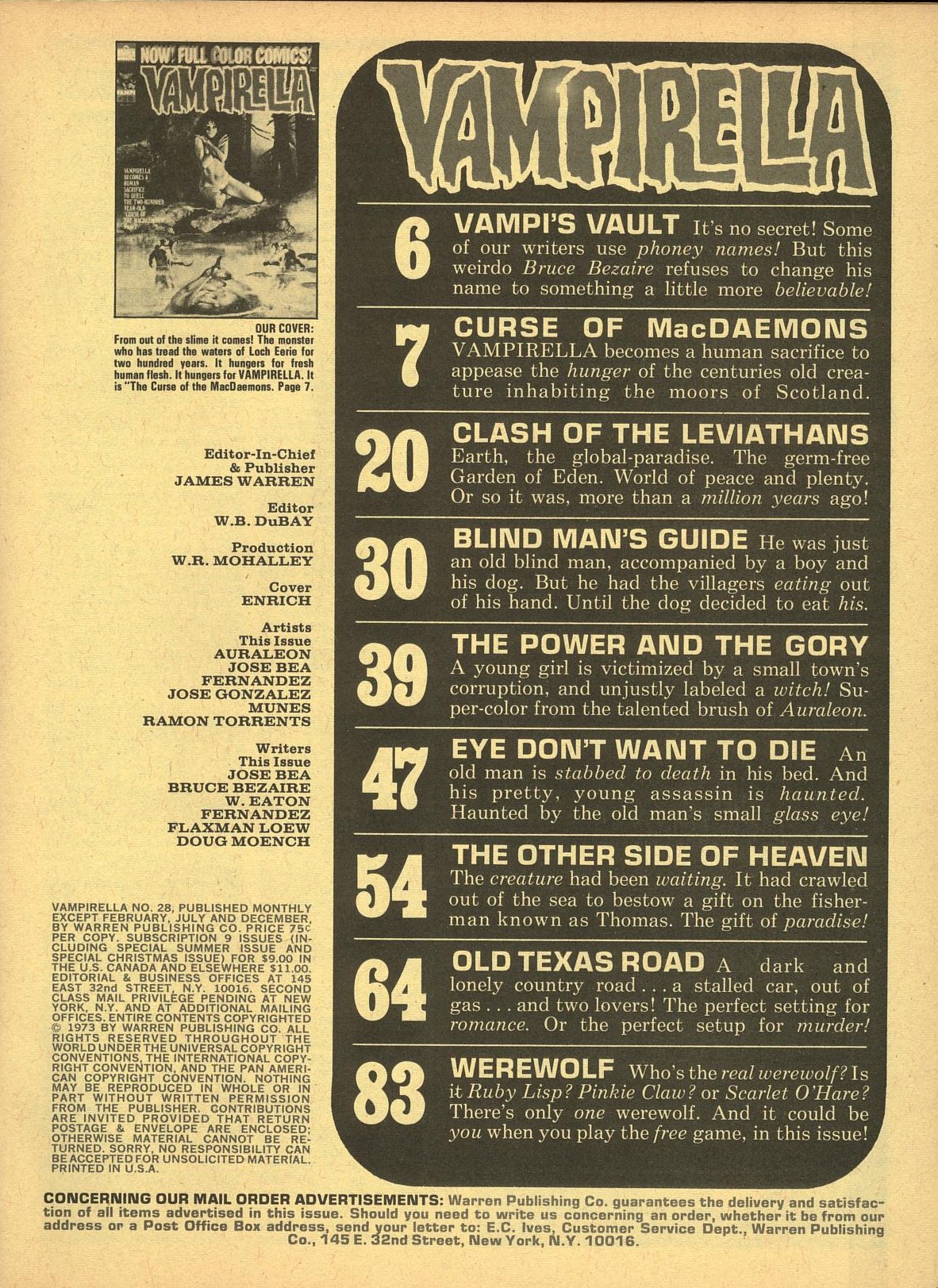 Read online Vampirella (1969) comic -  Issue #28 - 3