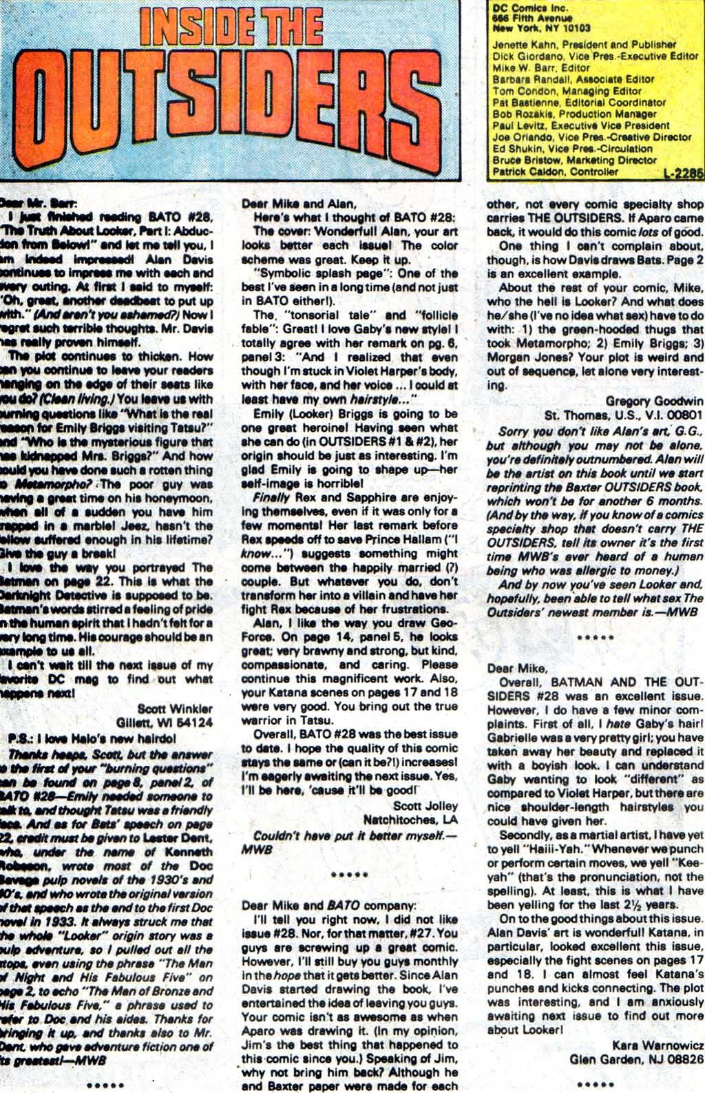 Read online Adventures of the Outsiders comic -  Issue #33 - 25