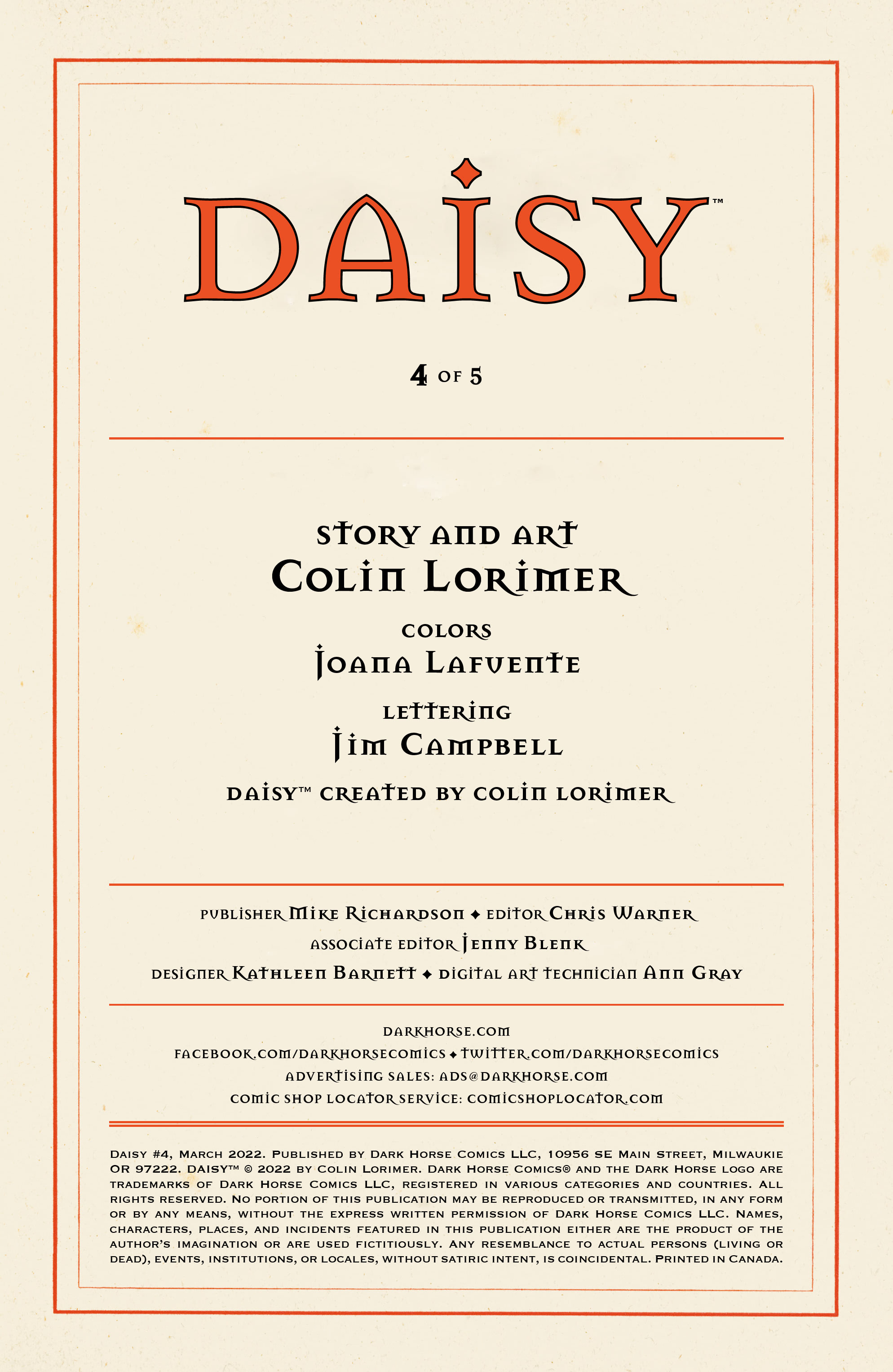 Read online Daisy comic -  Issue #4 - 2