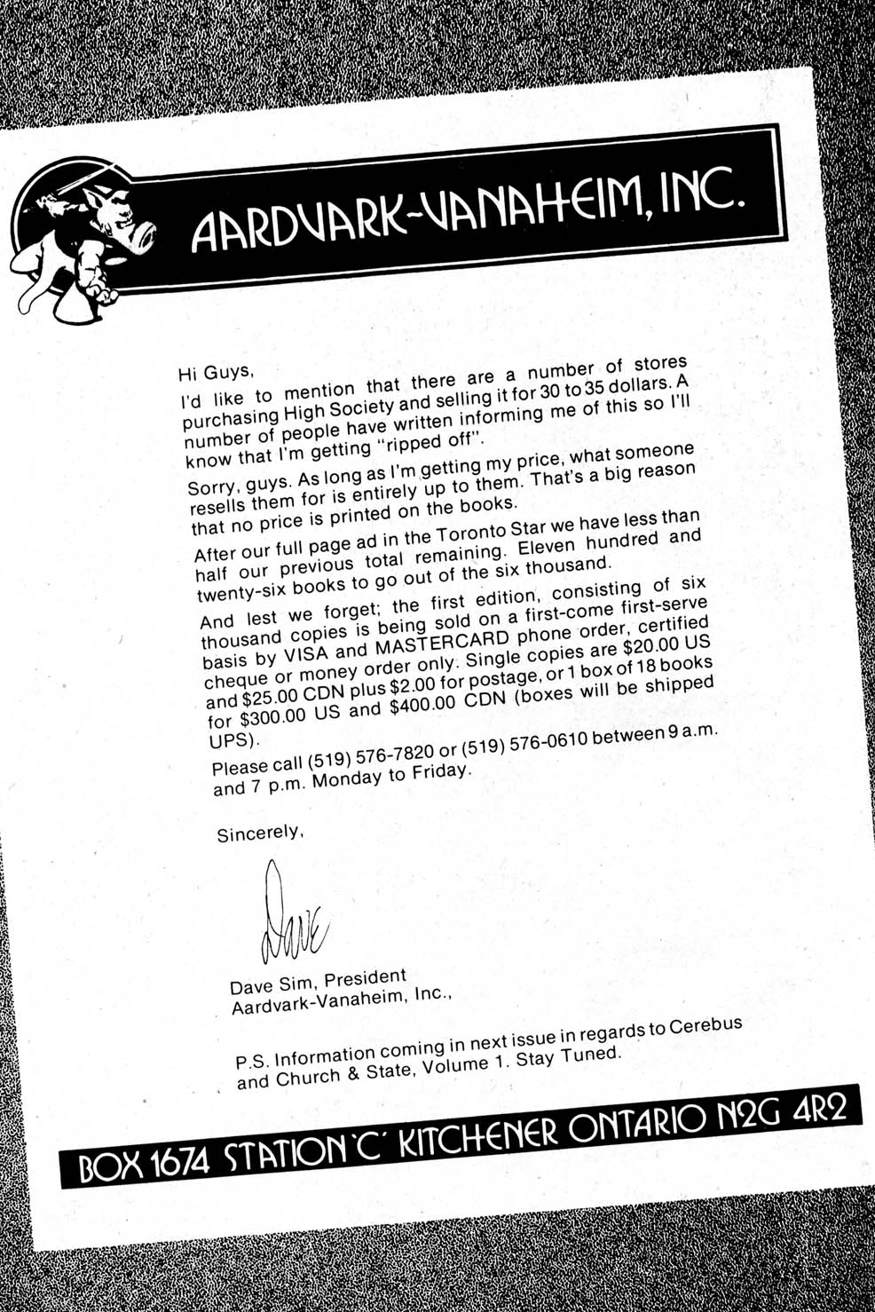 Read online Cerebus comic -  Issue #93 - 26