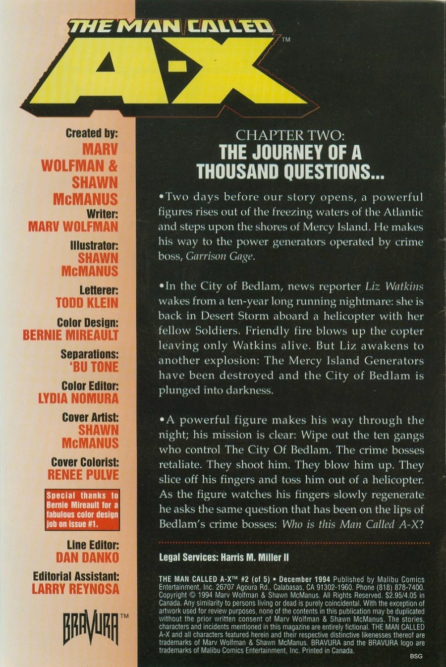 Read online The Man Called A-X (1994) comic -  Issue #2 - 2