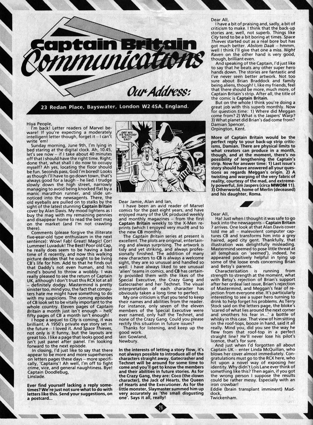 Read online Captain Britain (1985) comic -  Issue #9 - 26