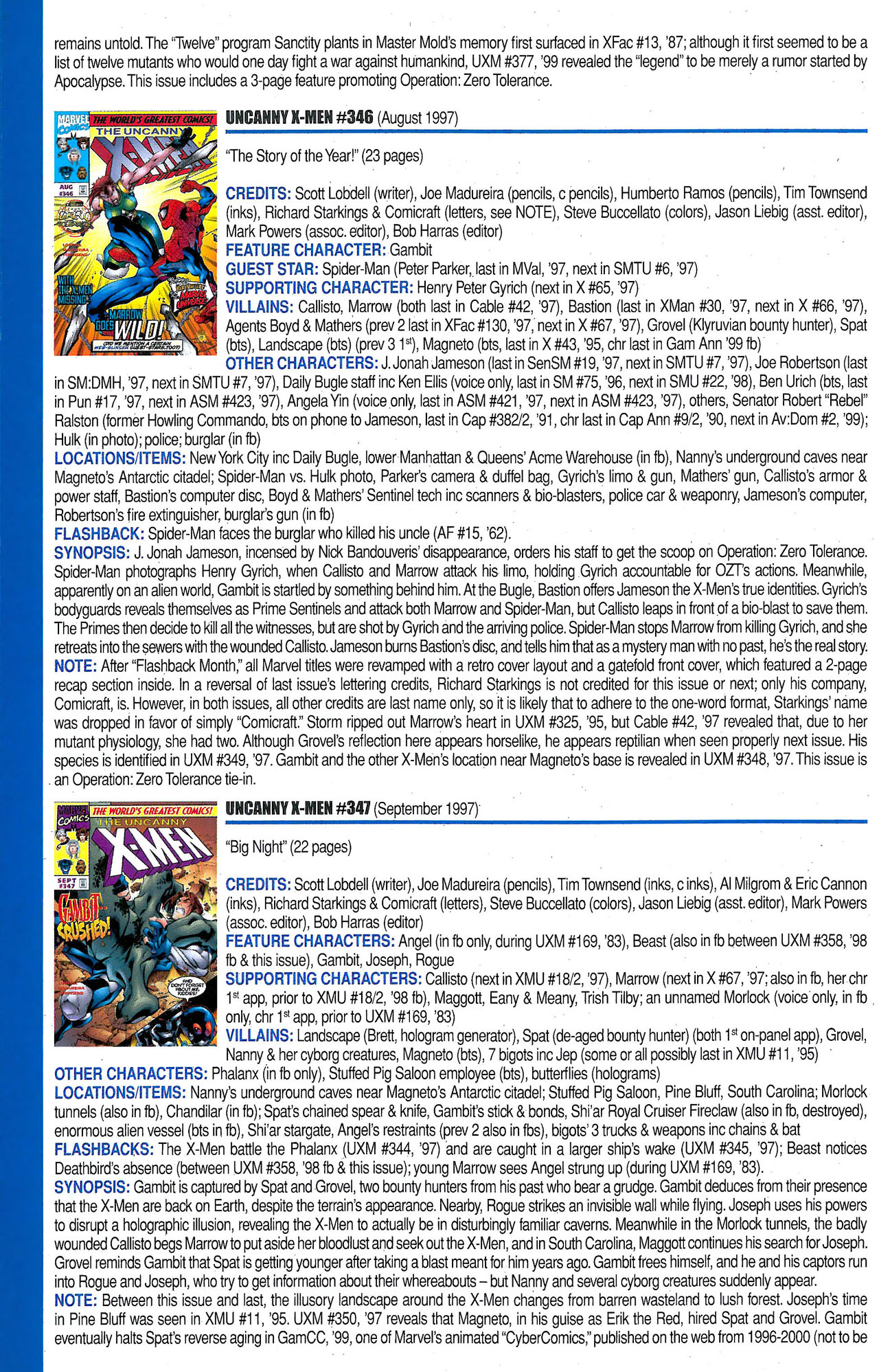 Read online Official Index to the Marvel Universe comic -  Issue #9 - 50
