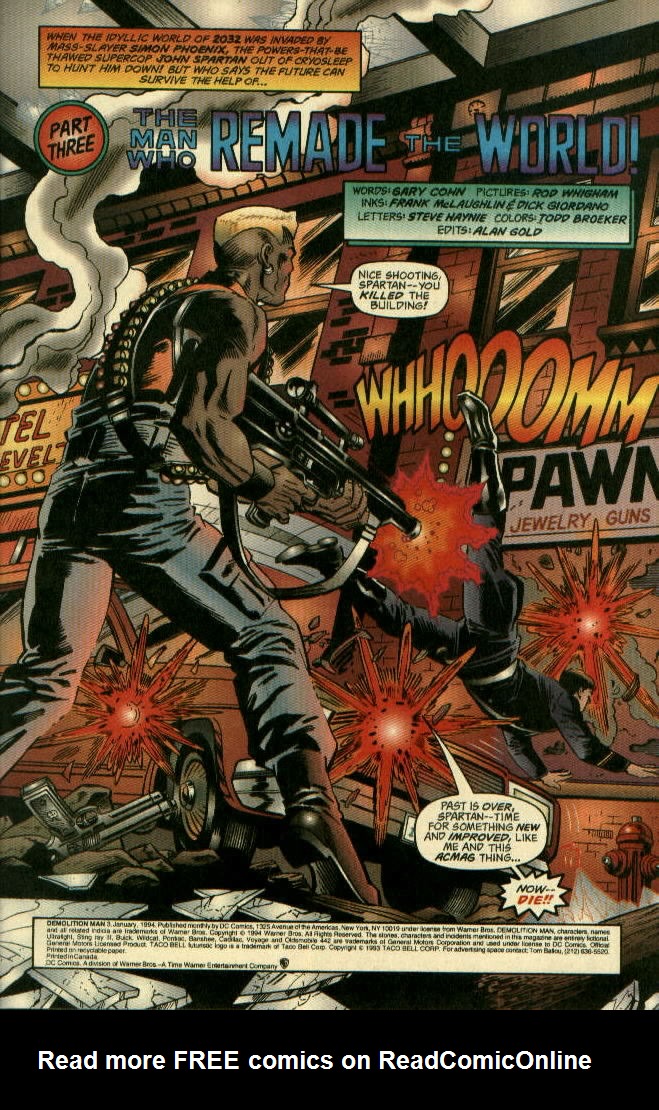 Read online Demolition Man comic -  Issue #3 - 2