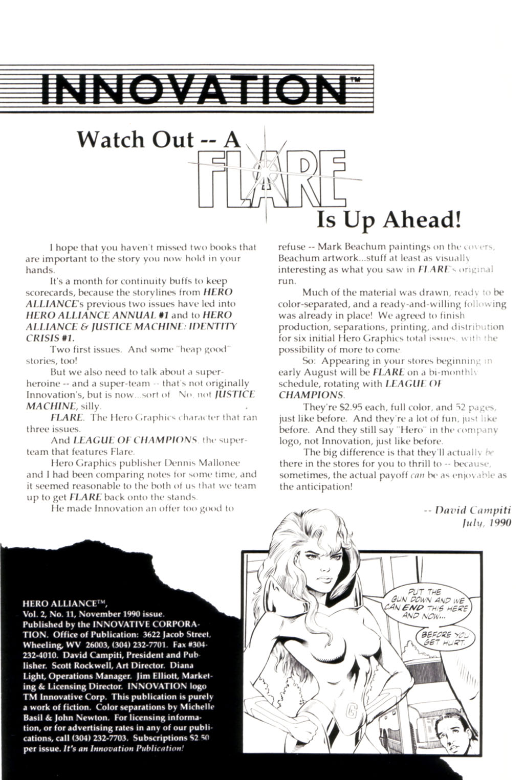 Read online Hero Alliance (1989) comic -  Issue #11 - 2