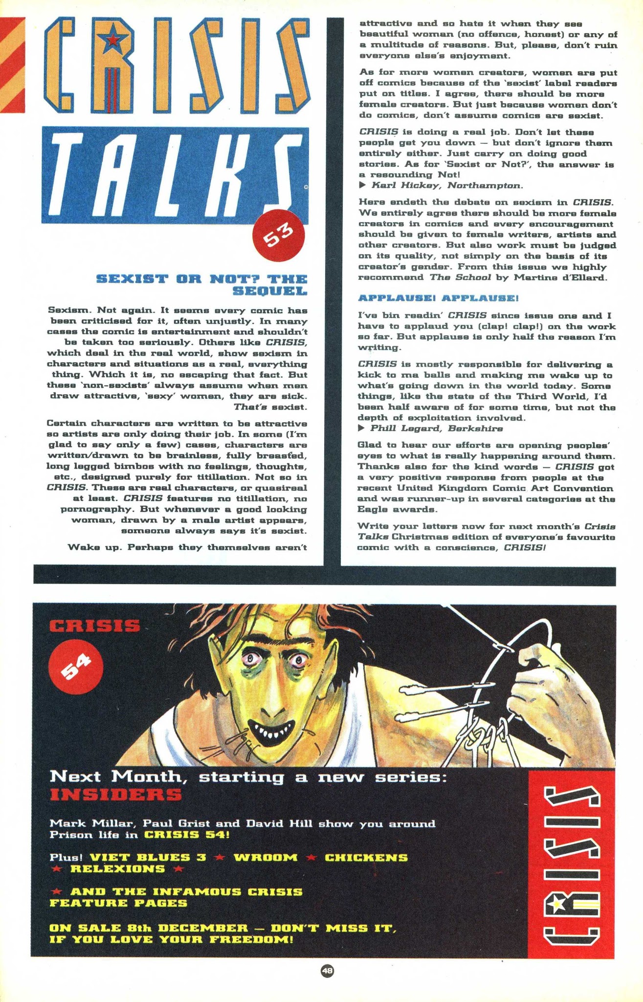 Read online Crisis comic -  Issue #53 - 50