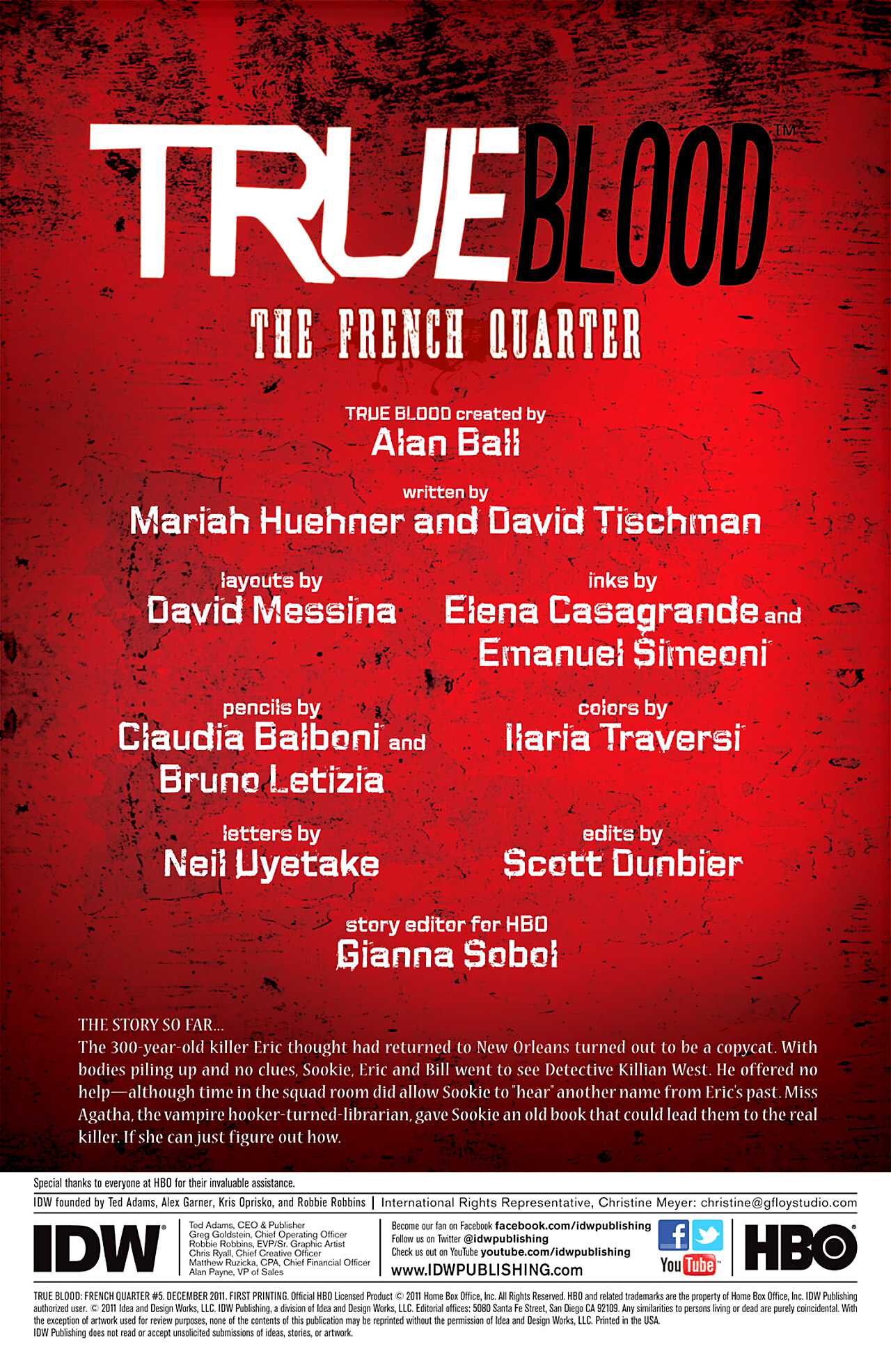 Read online True Blood: French Quarter comic -  Issue #5 - 5