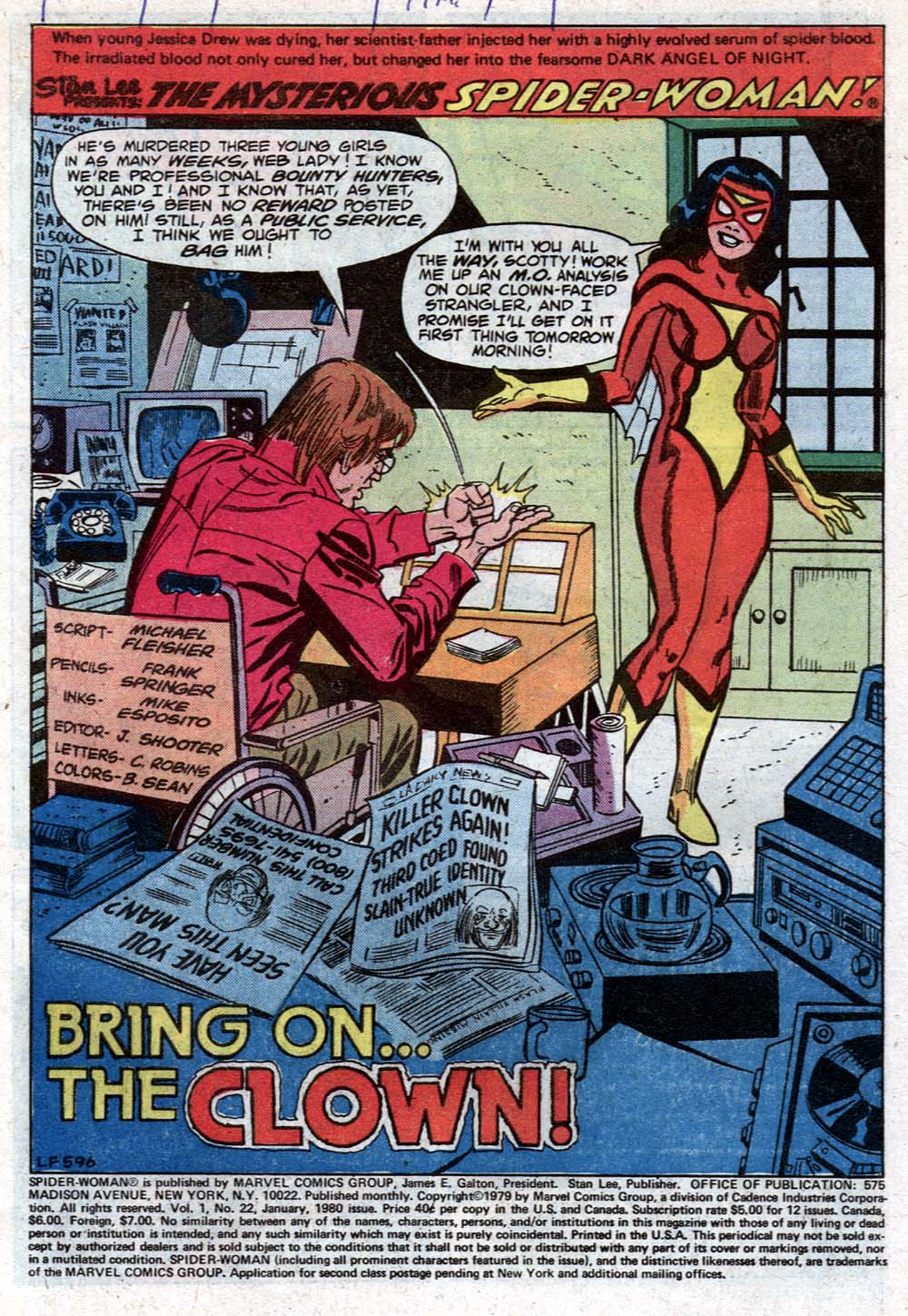 Read online Spider-Woman (1978) comic -  Issue #22 - 2