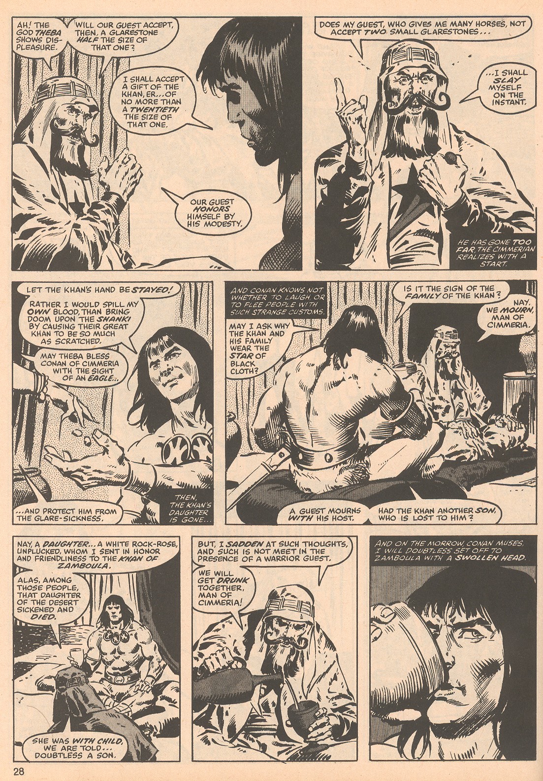 Read online The Savage Sword Of Conan comic -  Issue #57 - 28