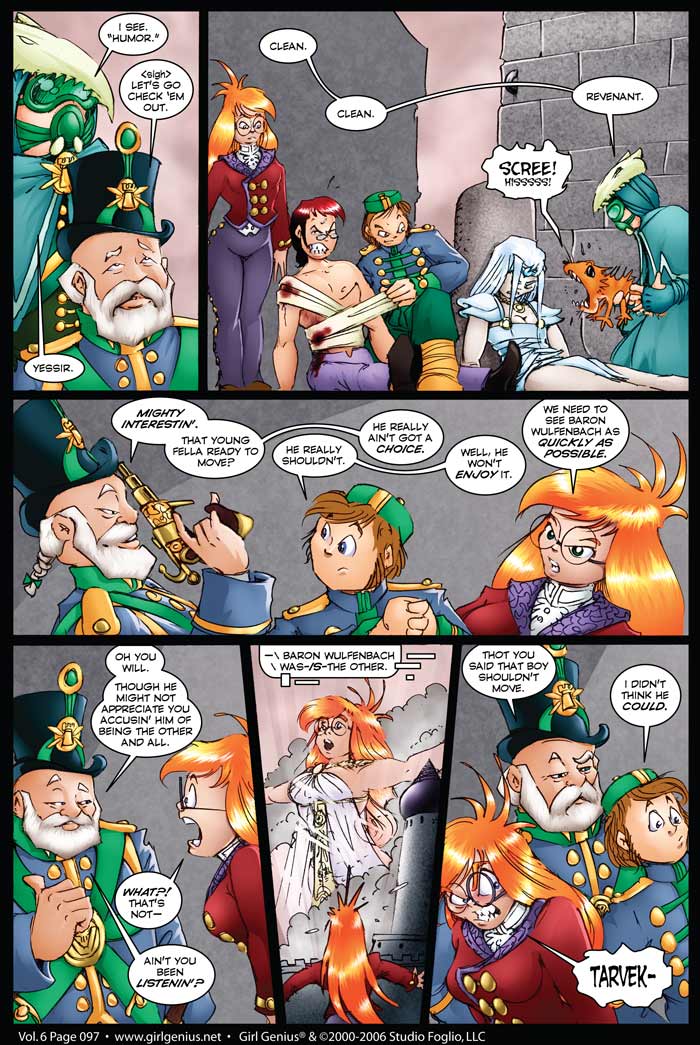 Read online Girl Genius (2002) comic -  Issue #6 - 97