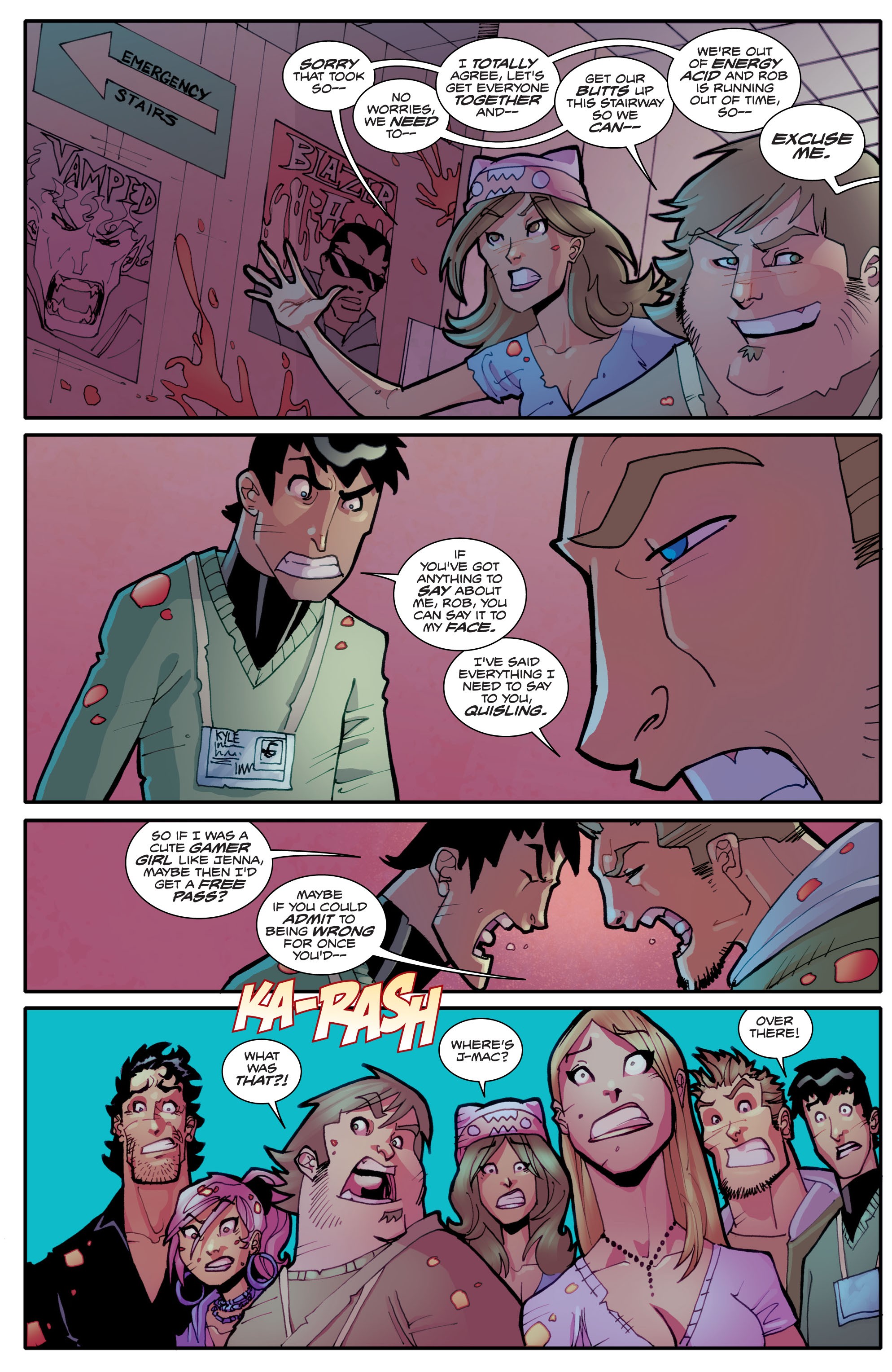Read online Fanboys vs. Zombies comic -  Issue #3 - 27