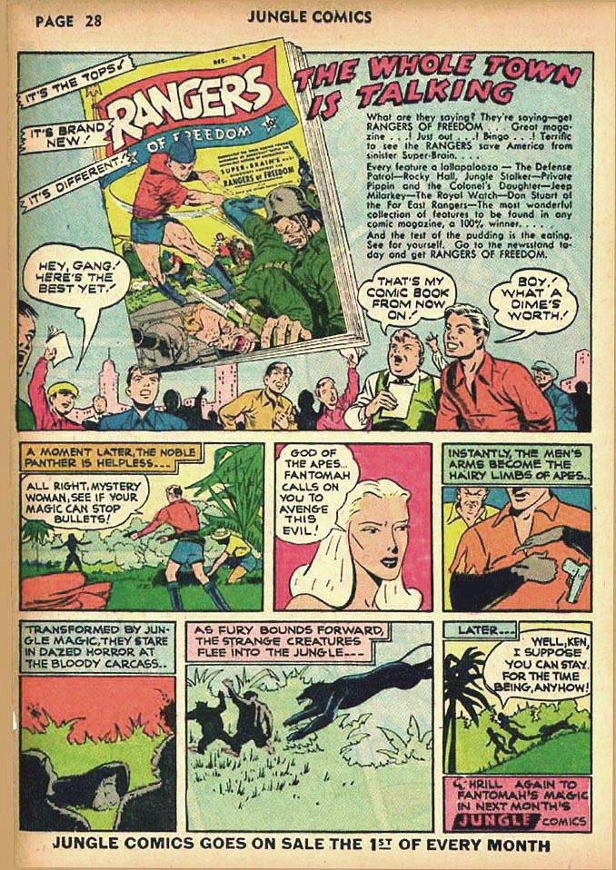 Read online Jungle Comics comic -  Issue #24 - 30