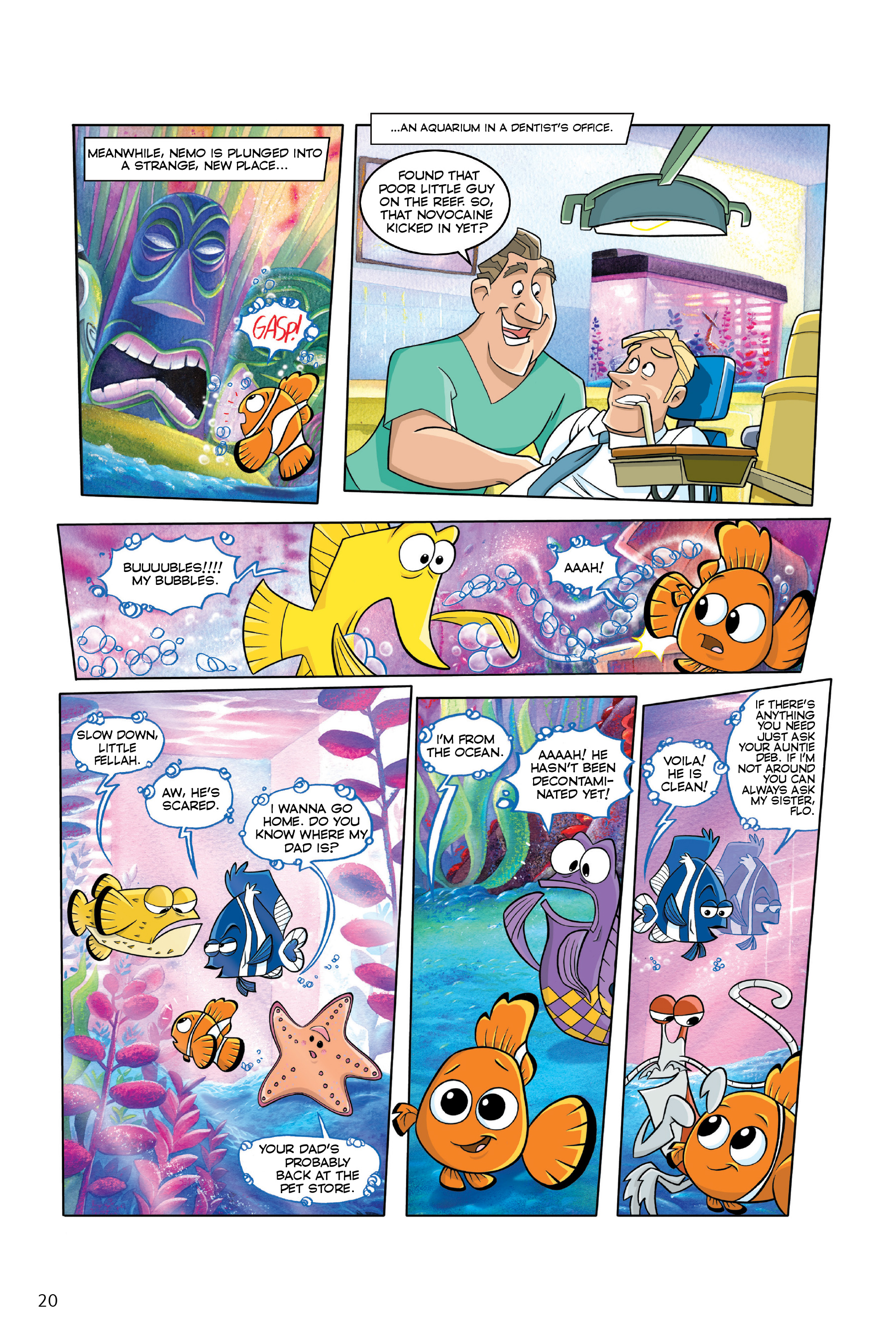 Read online Disney/PIXAR Finding Nemo and Finding Dory: The Story of the Movies in Comics comic -  Issue # TPB - 20
