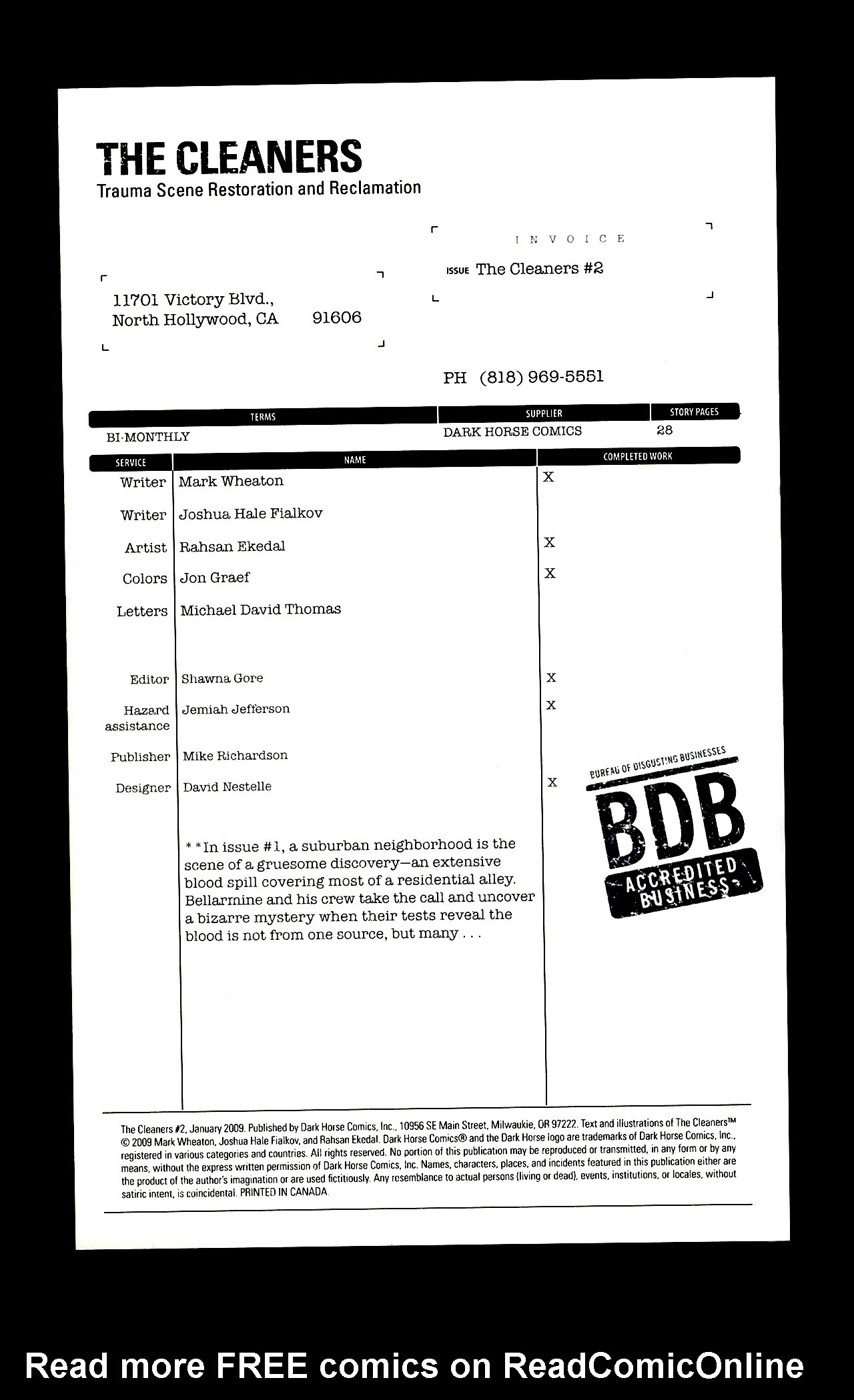 Read online The Cleaners comic -  Issue #2 - 2