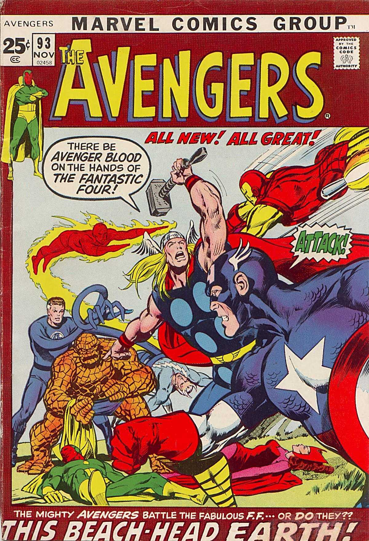 Read online The Avengers (1963) comic -  Issue #93 - 1