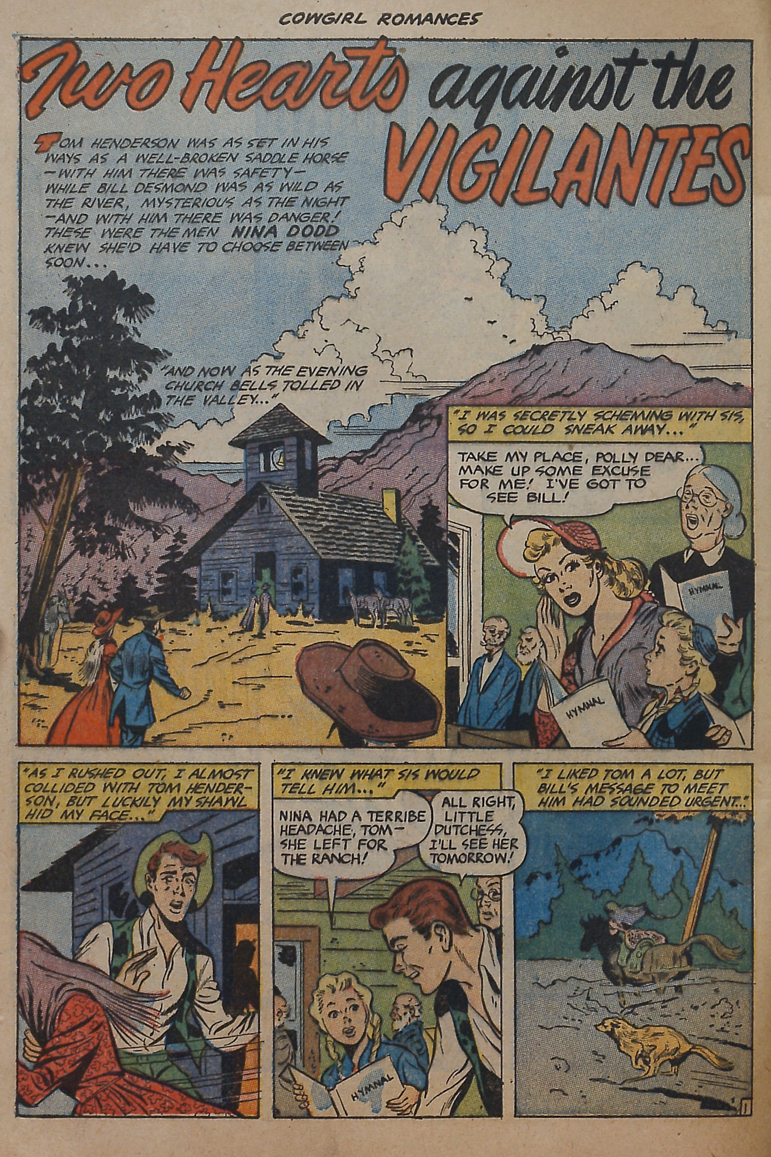 Read online Cowgirl Romances (1950) comic -  Issue #10 - 4