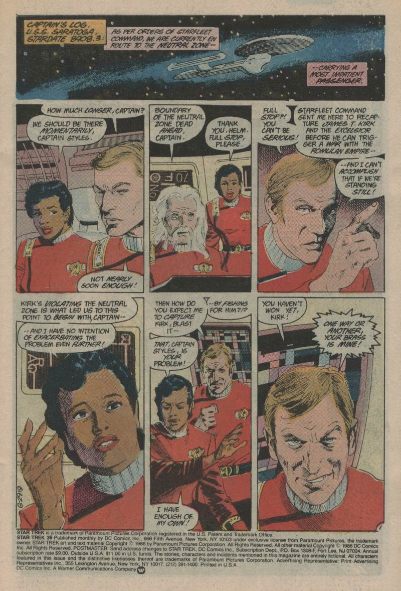 Read online Star Trek (1984) comic -  Issue #36 - 2