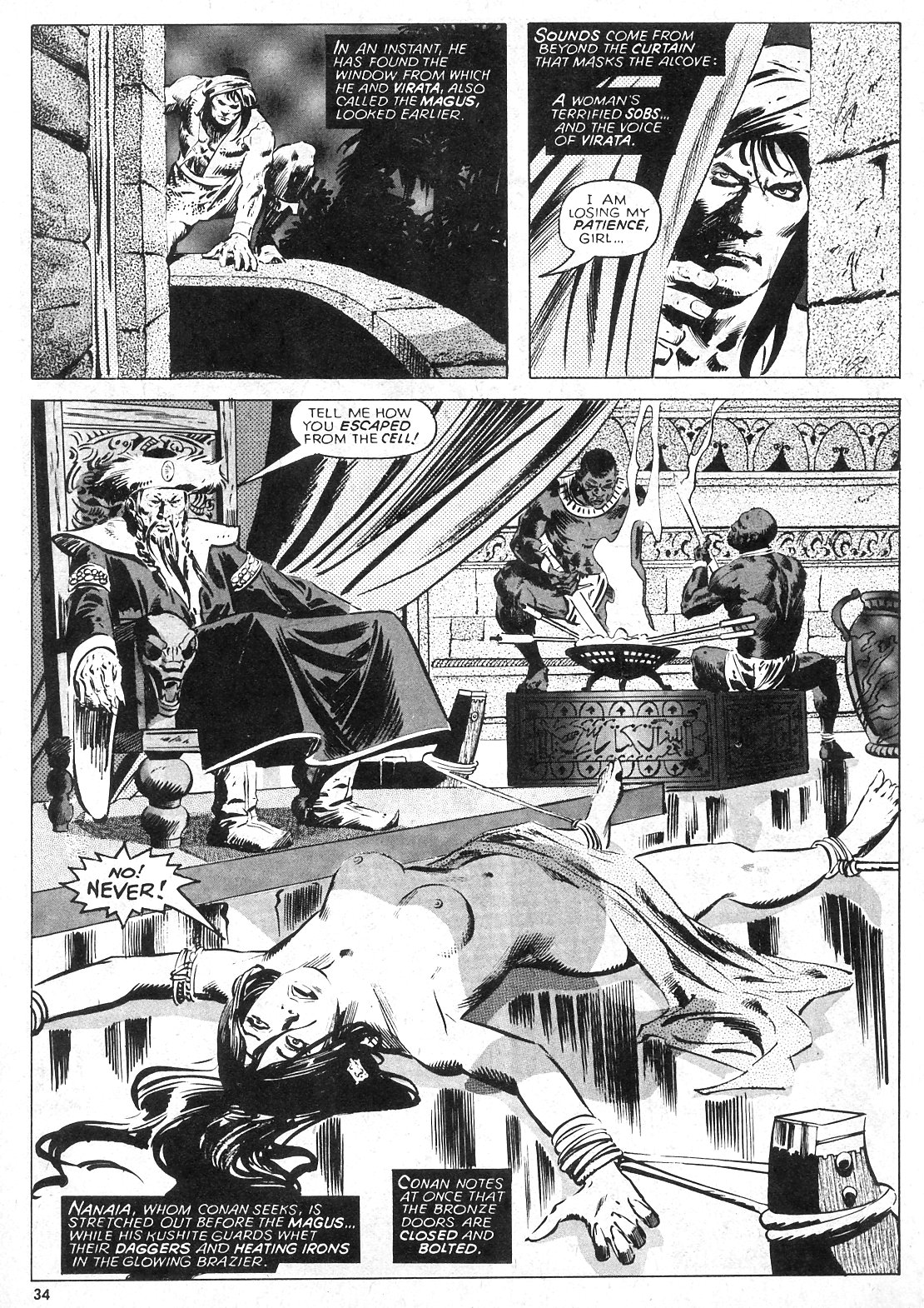 The Savage Sword Of Conan issue 32 - Page 34