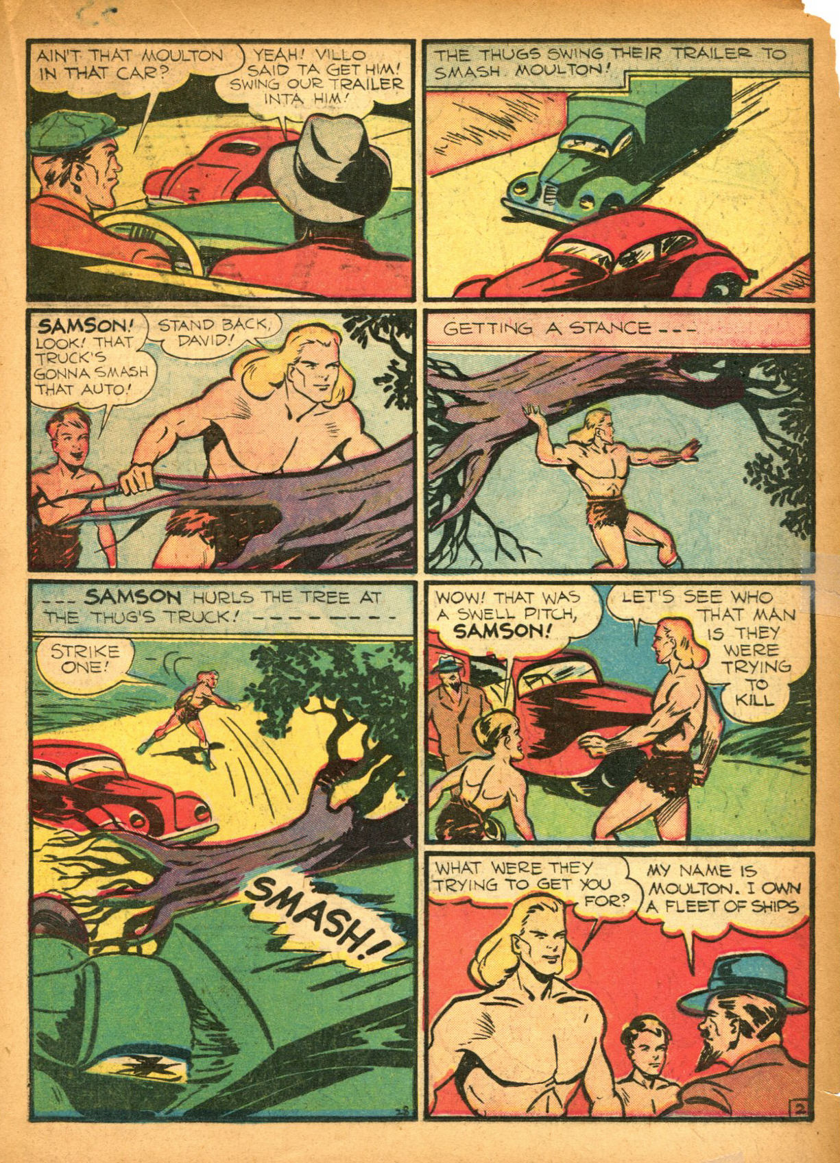 Read online Samson (1940) comic -  Issue #2 - 38