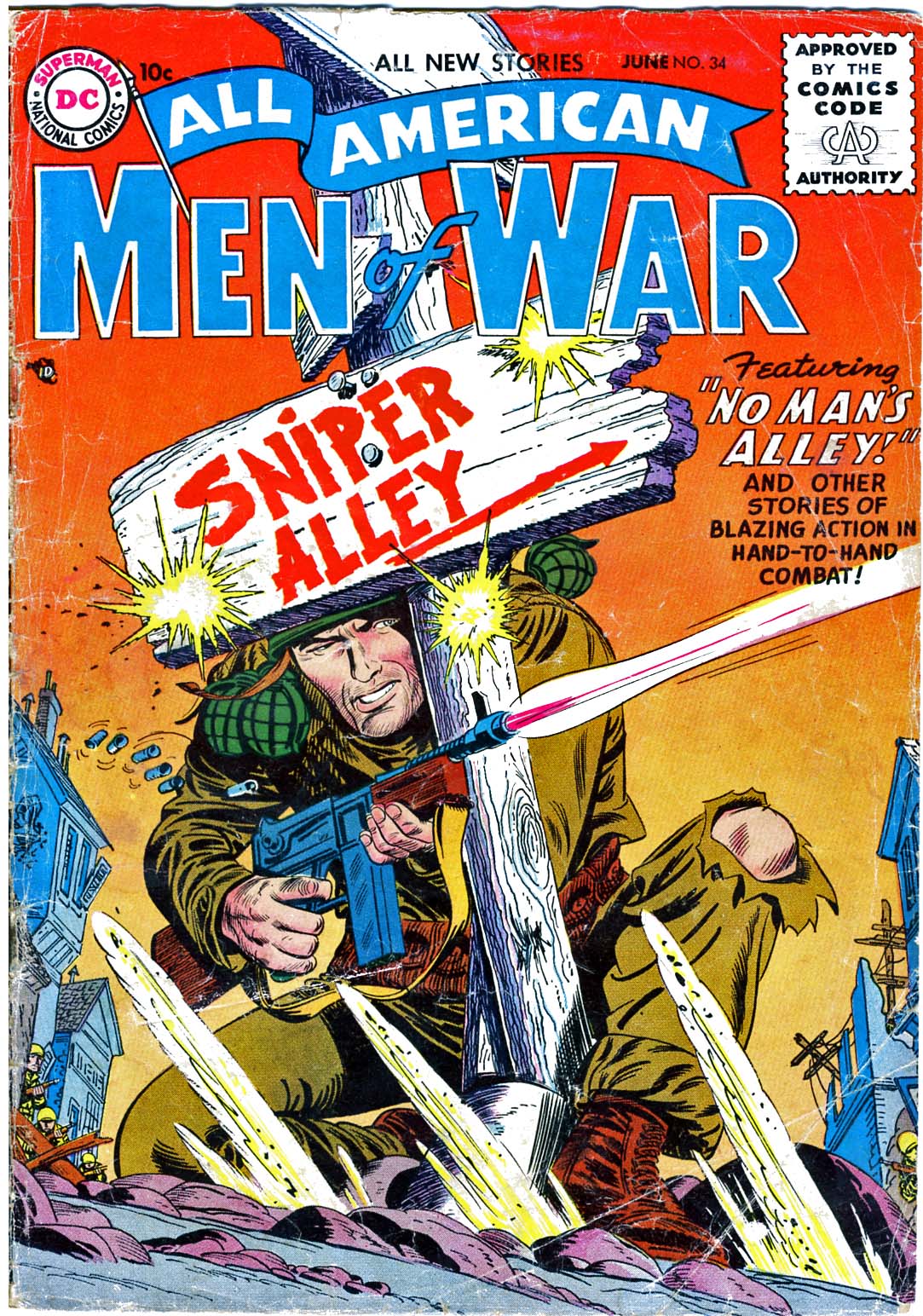 Read online All-American Men of War comic -  Issue #34 - 1