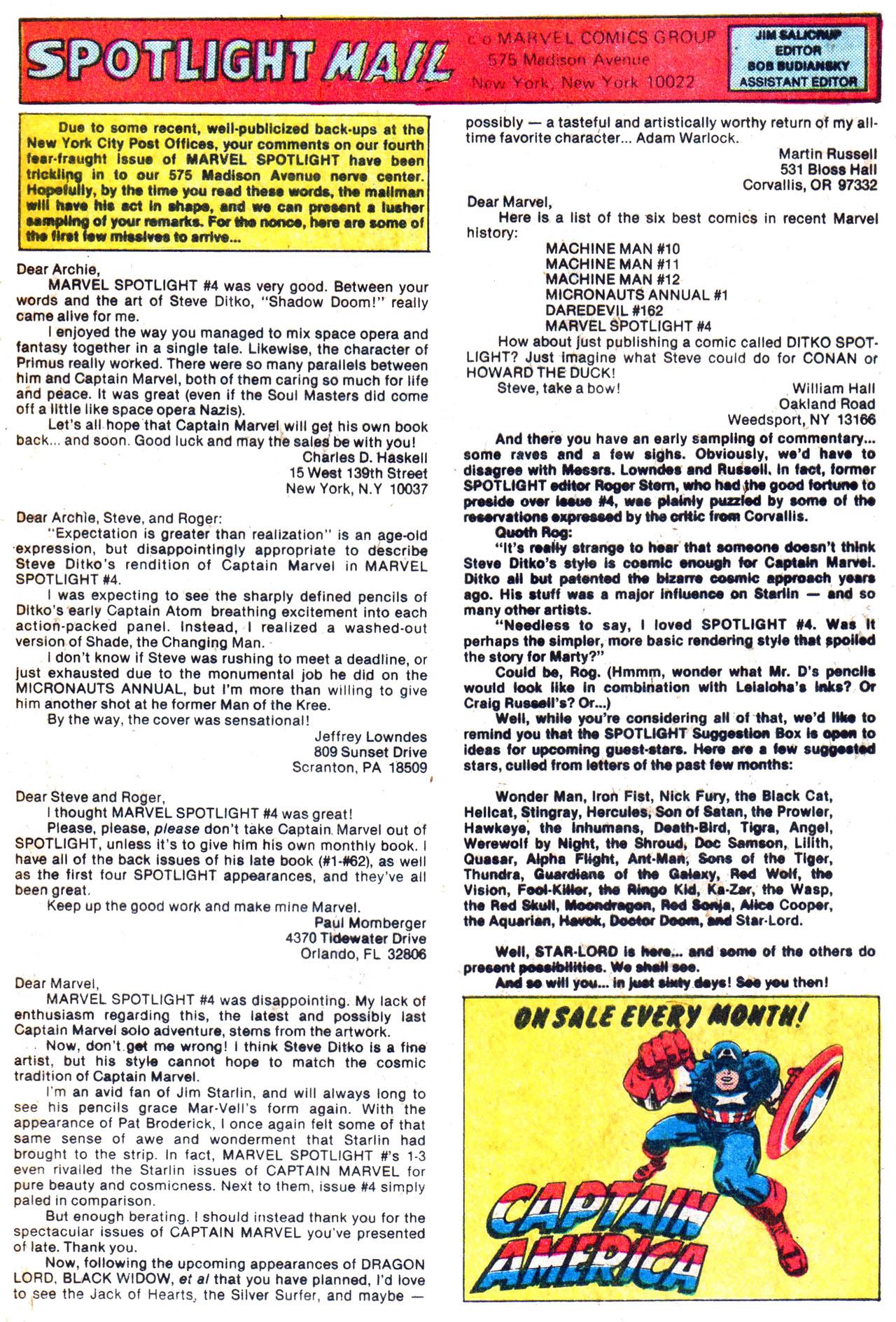 Read online Marvel Spotlight (1979) comic -  Issue #6 - 33