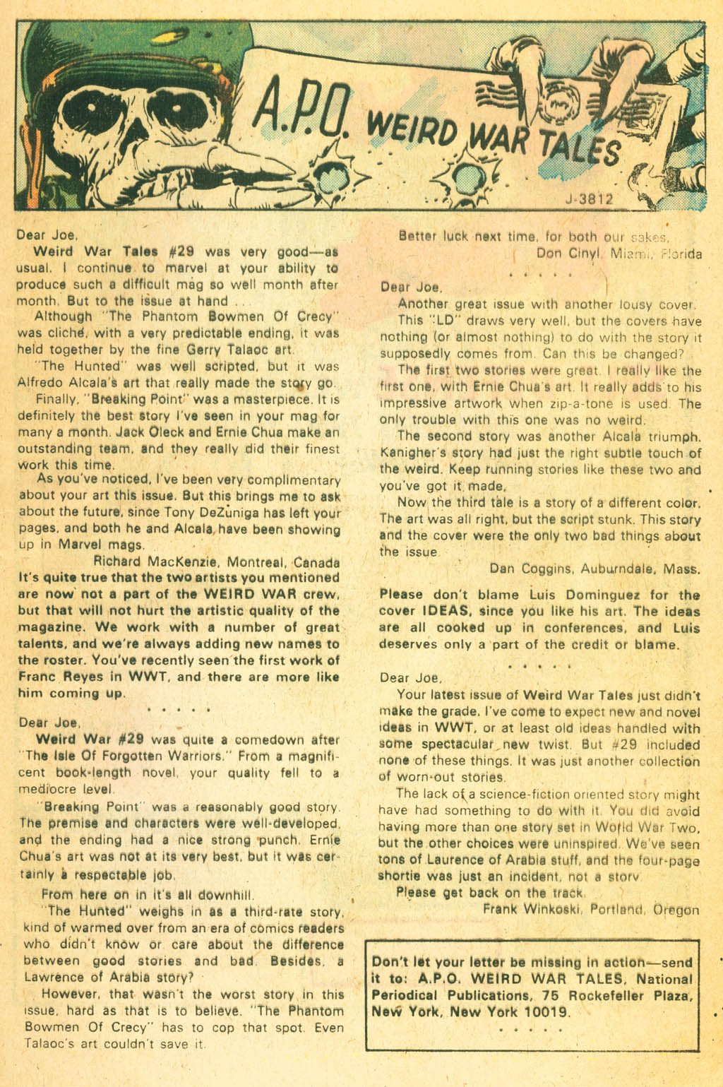 Read online Weird War Tales (1971) comic -  Issue #34 - 33