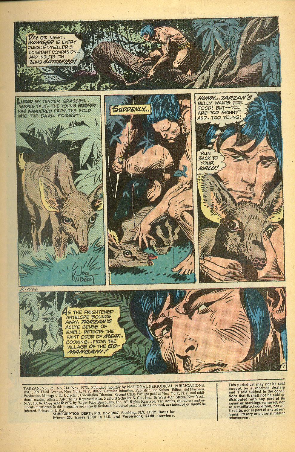 Read online Tarzan (1972) comic -  Issue #214 - 3