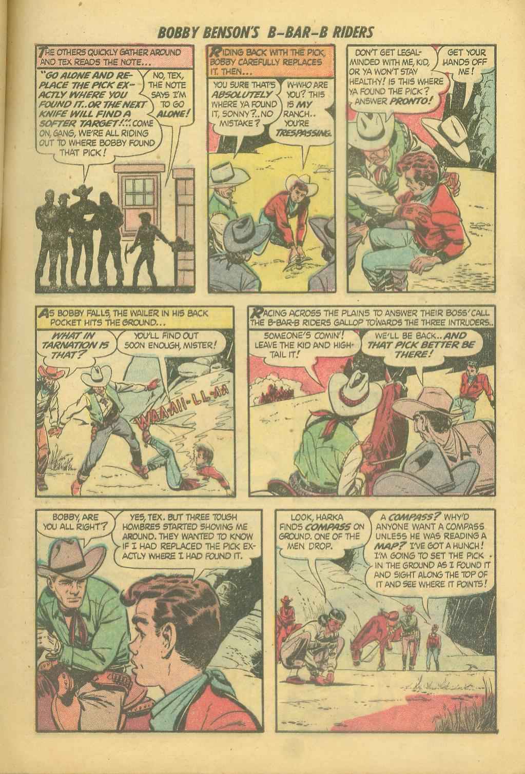 Read online Bobby Benson's B-Bar-B Riders comic -  Issue #6 - 13