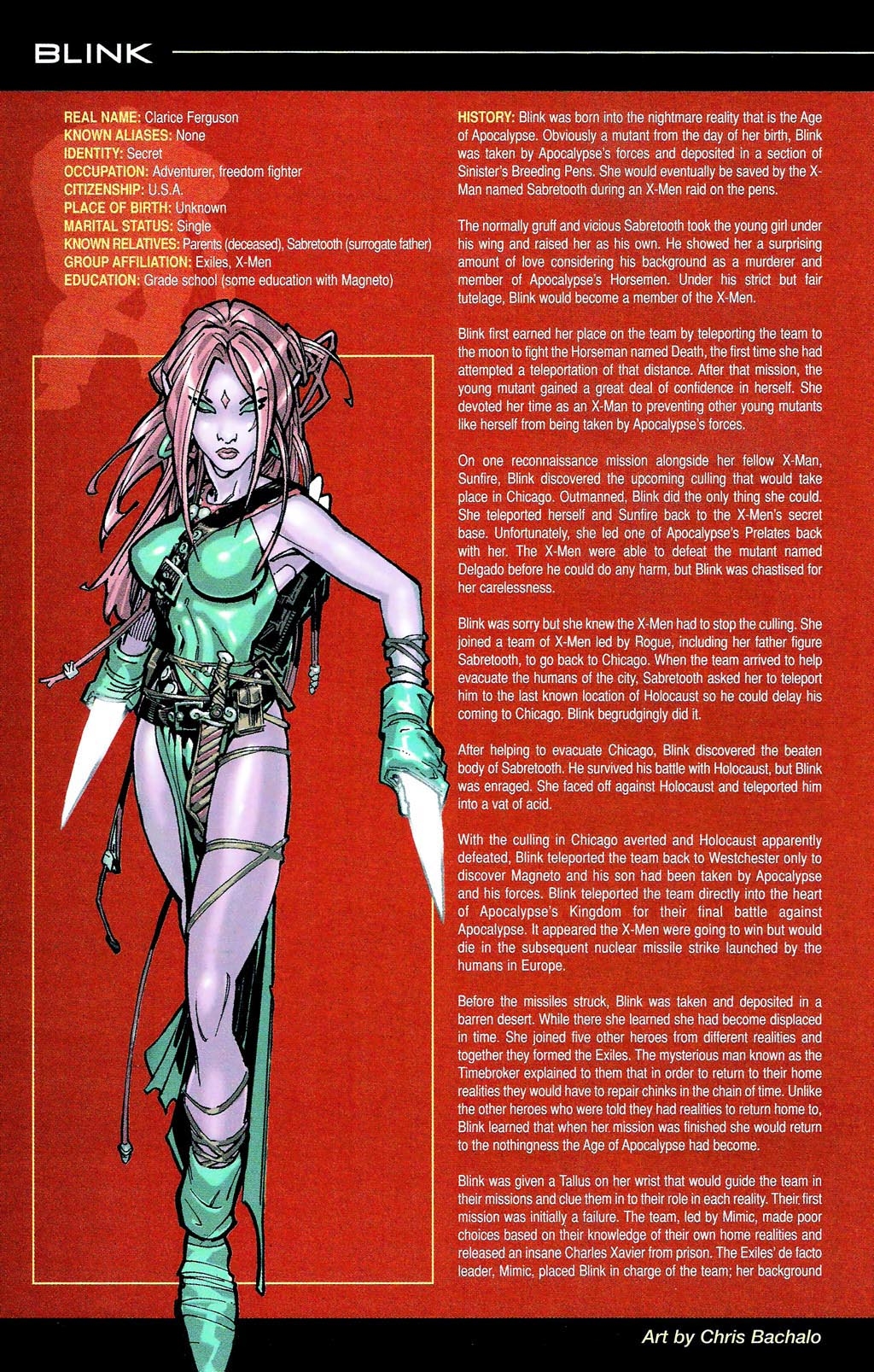Read online Official Handbook of the Marvel Universe: X-Men Age of Apocalypse 2005 comic -  Issue # Full - 34