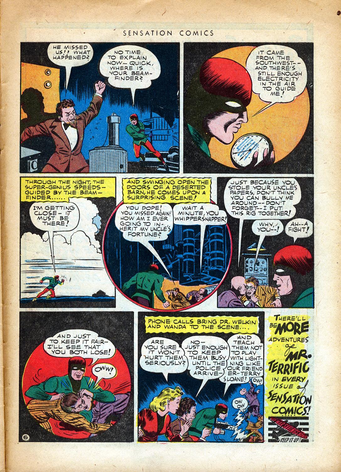 Read online Sensation (Mystery) Comics comic -  Issue #37 - 39
