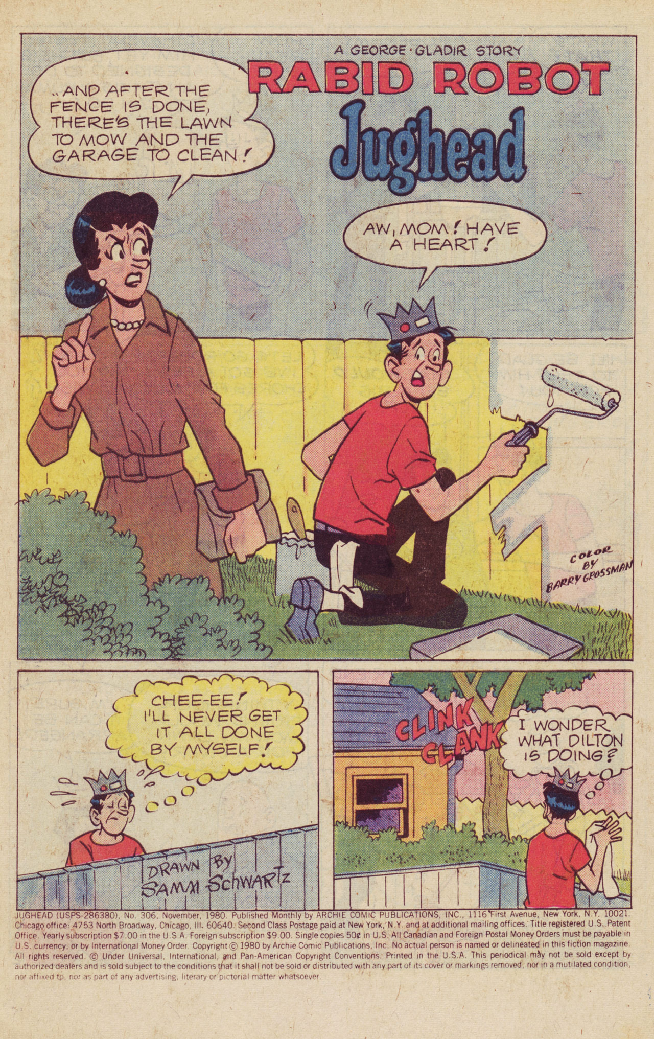 Read online Jughead (1965) comic -  Issue #306 - 3