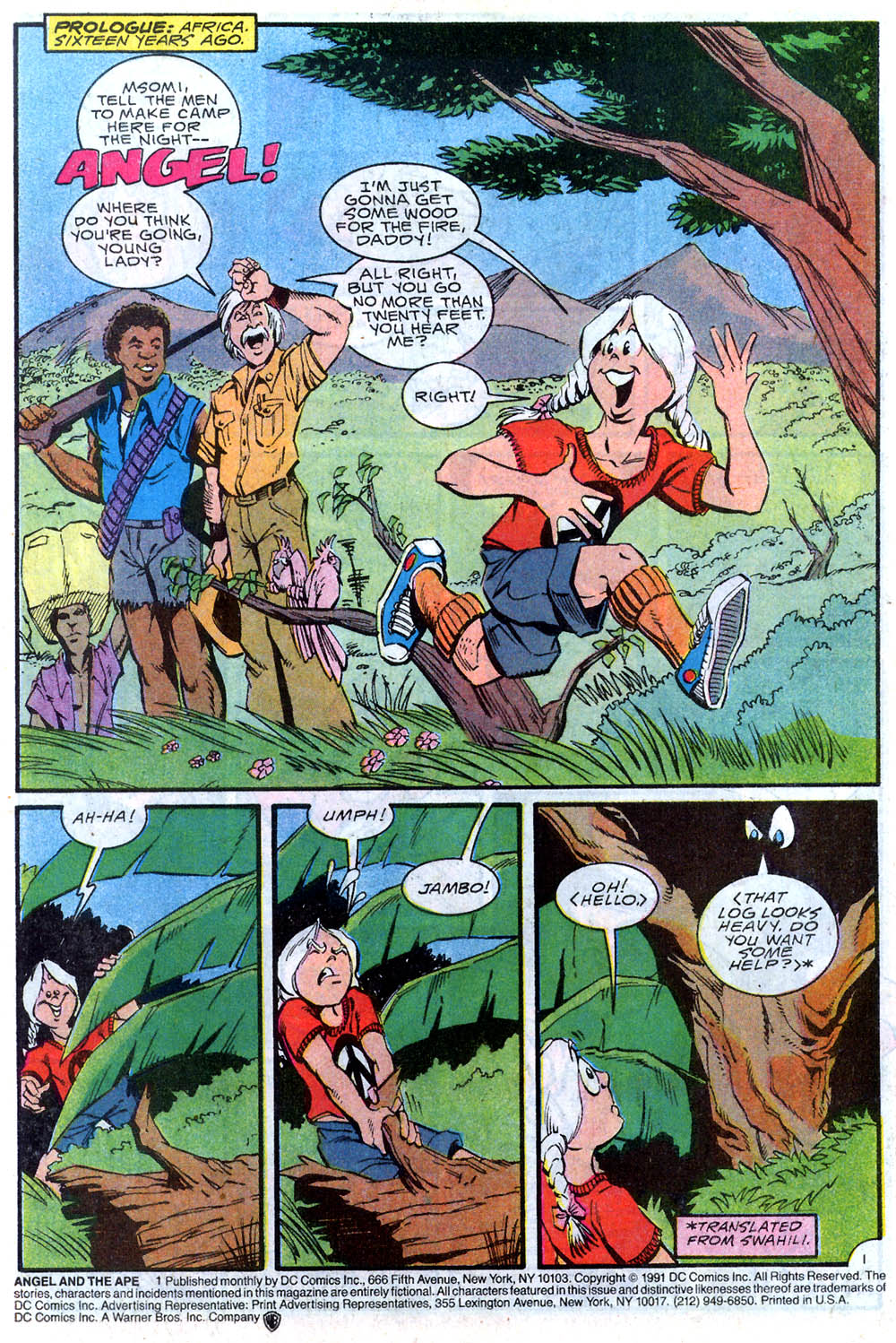 Read online Angel and the Ape (1991) comic -  Issue #1 - 2