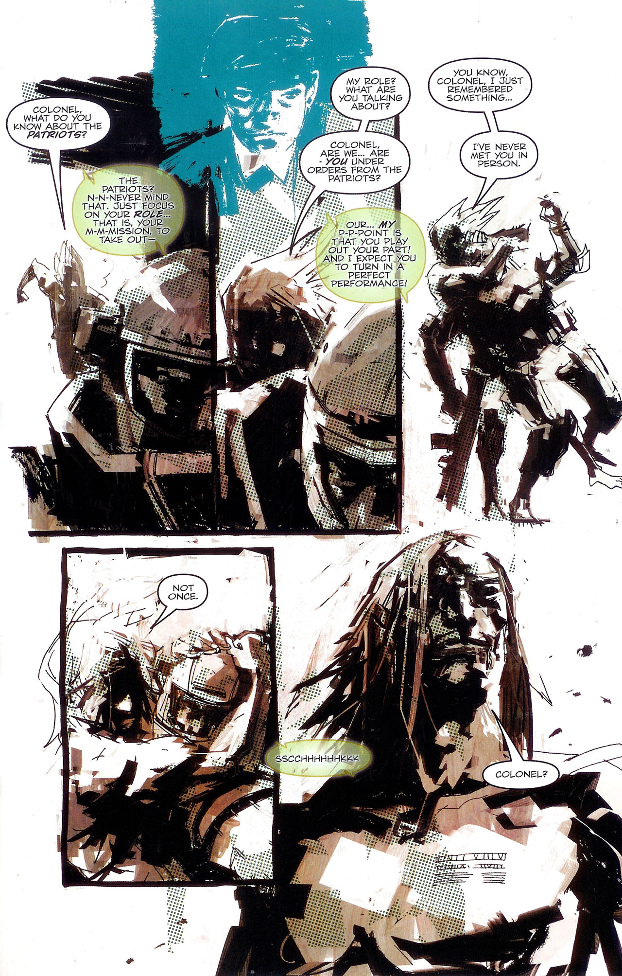 Read online Metal Gear Solid: Sons of Liberty comic -  Issue #9 - 17