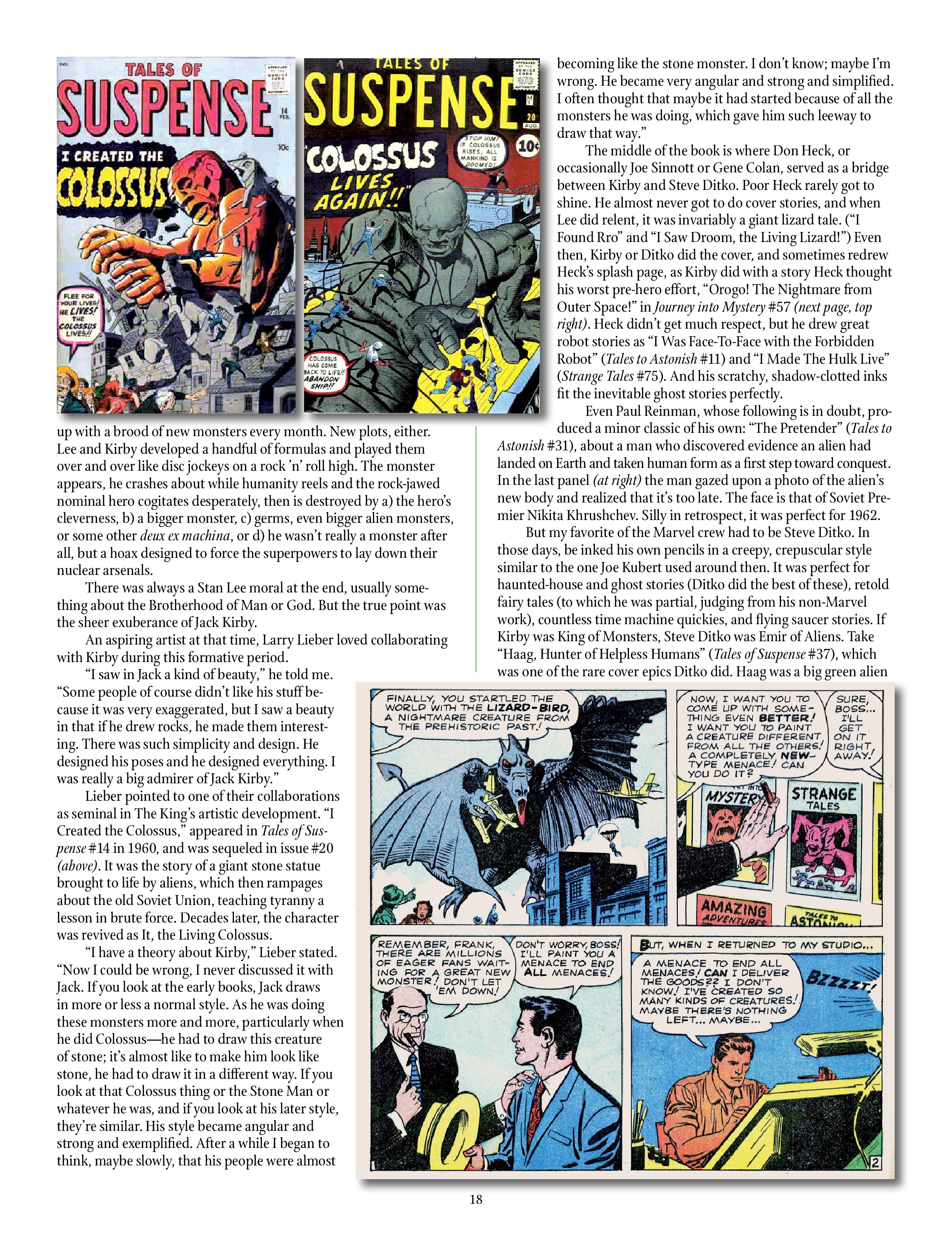 Read online The Jack Kirby Collector comic -  Issue #77 - 20