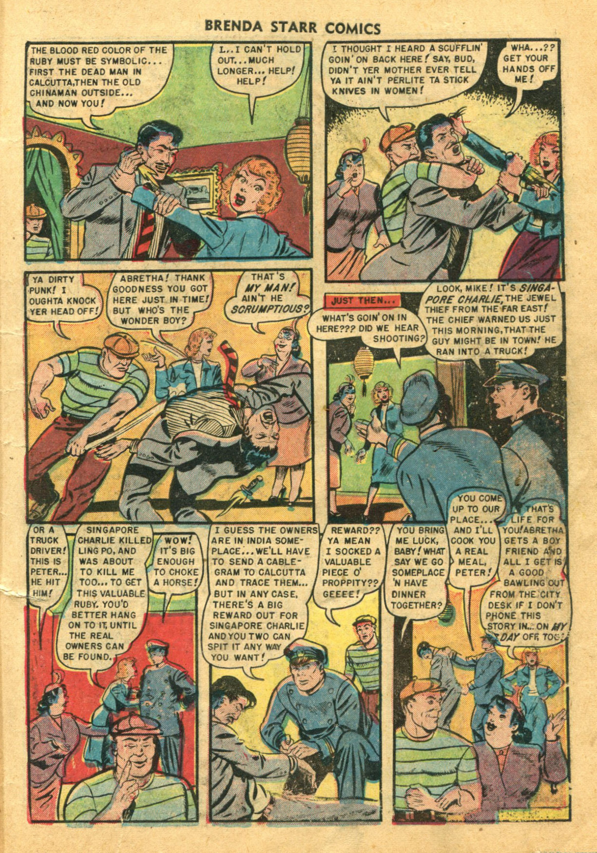 Read online Brenda Starr (1948) comic -  Issue #9 - 11
