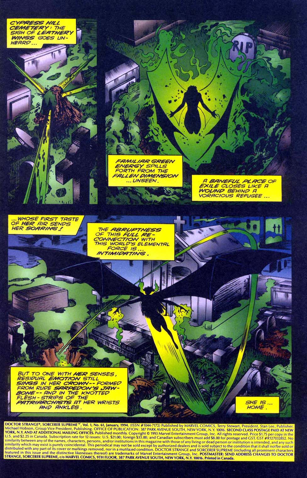 Read online Doctor Strange: Sorcerer Supreme comic -  Issue #61 - 2