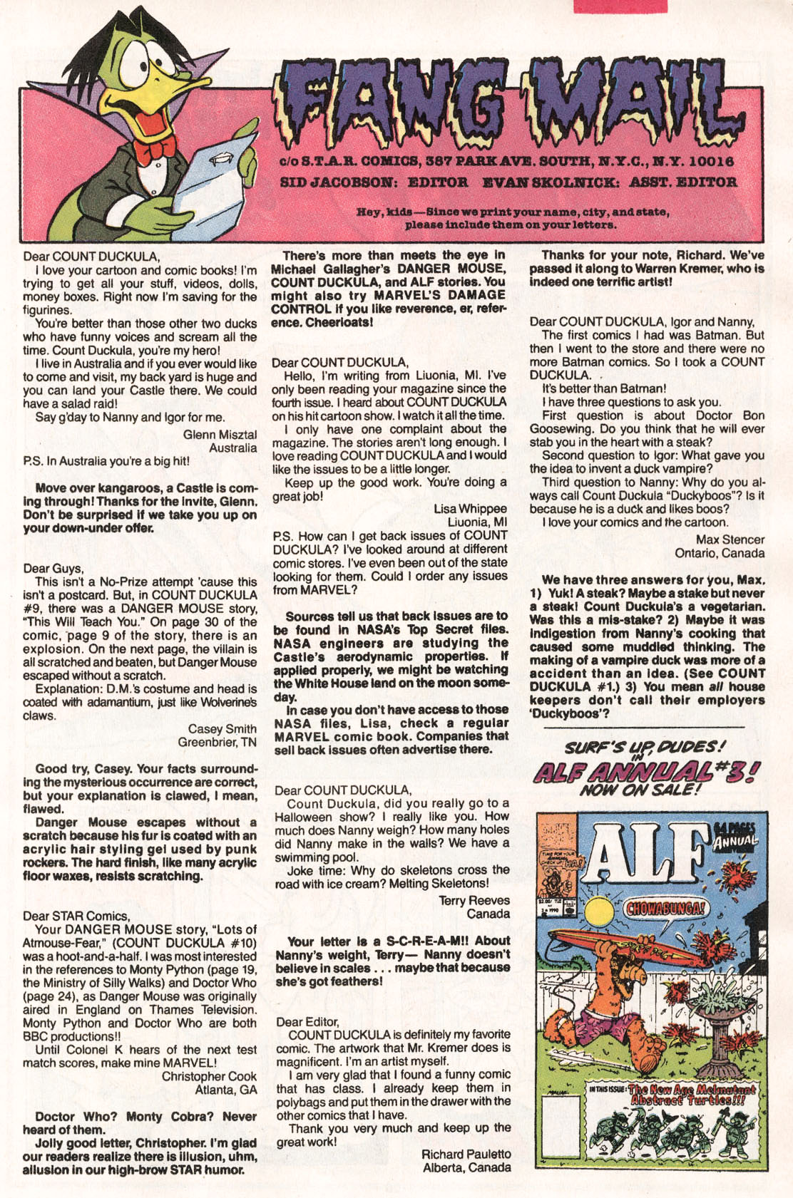 Read online Count Duckula comic -  Issue #12 - 21