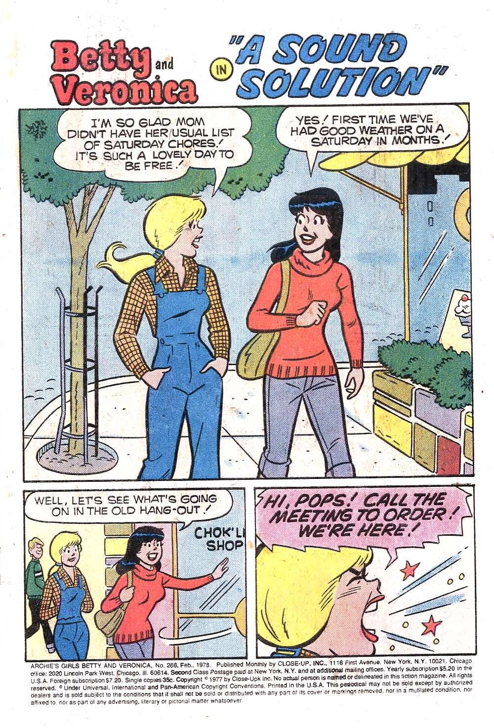 Read online Archie's Girls Betty and Veronica comic -  Issue #266 - 3