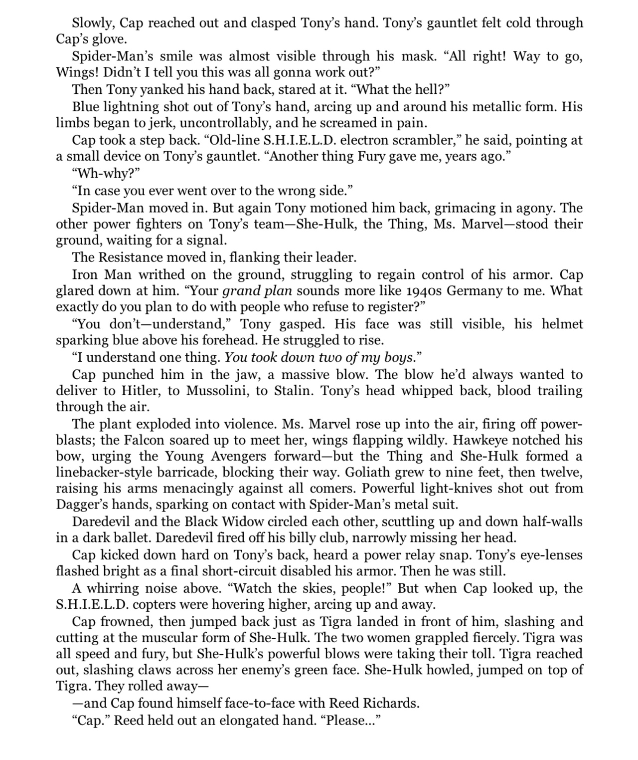 Read online Civil War Prose Novel comic -  Issue # TPB (Part 1) - 92