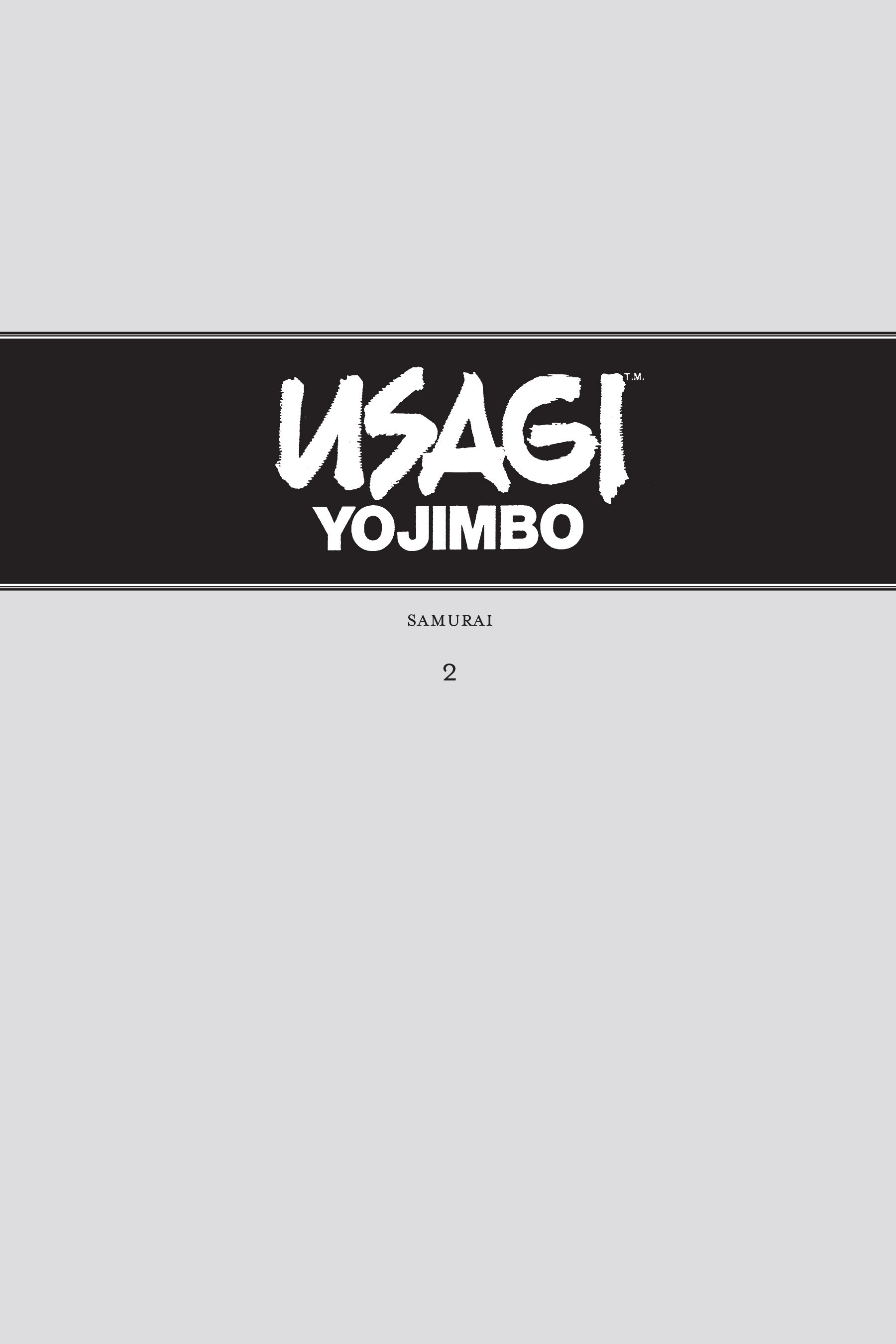 Read online Usagi Yojimbo (1987) comic -  Issue # _TPB 2 - 2