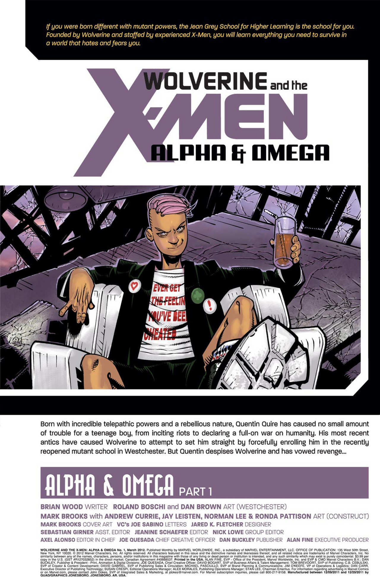 Read online Wolverine and the X-Men: Alpha & Omega comic -  Issue #1 - 2