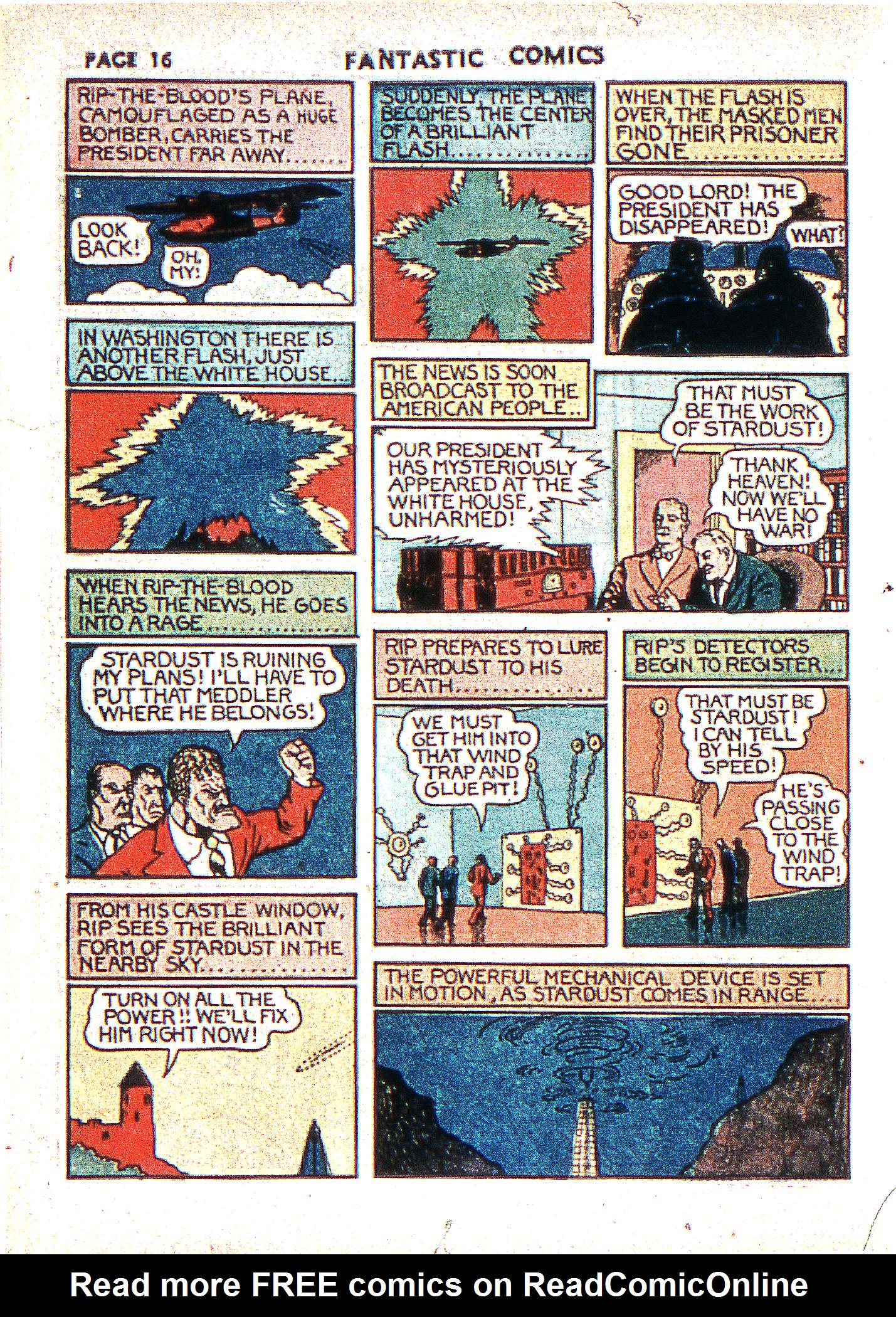 Read online Fantastic Comics comic -  Issue #2 - 18