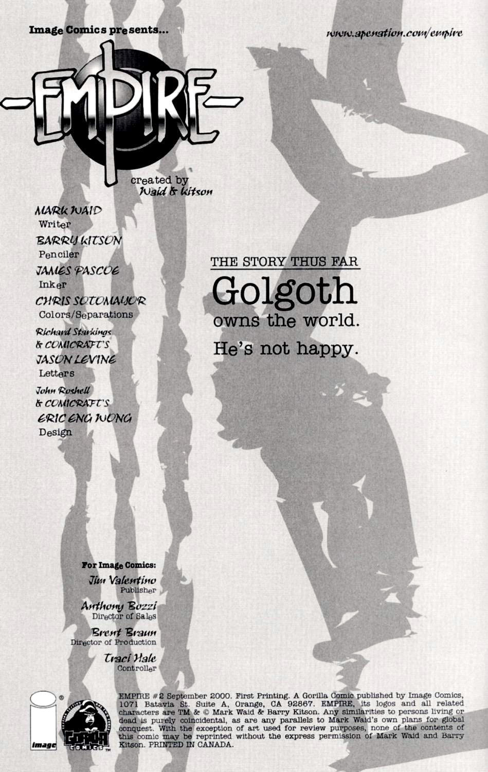 Read online Empire (2000) comic -  Issue #2 - 2