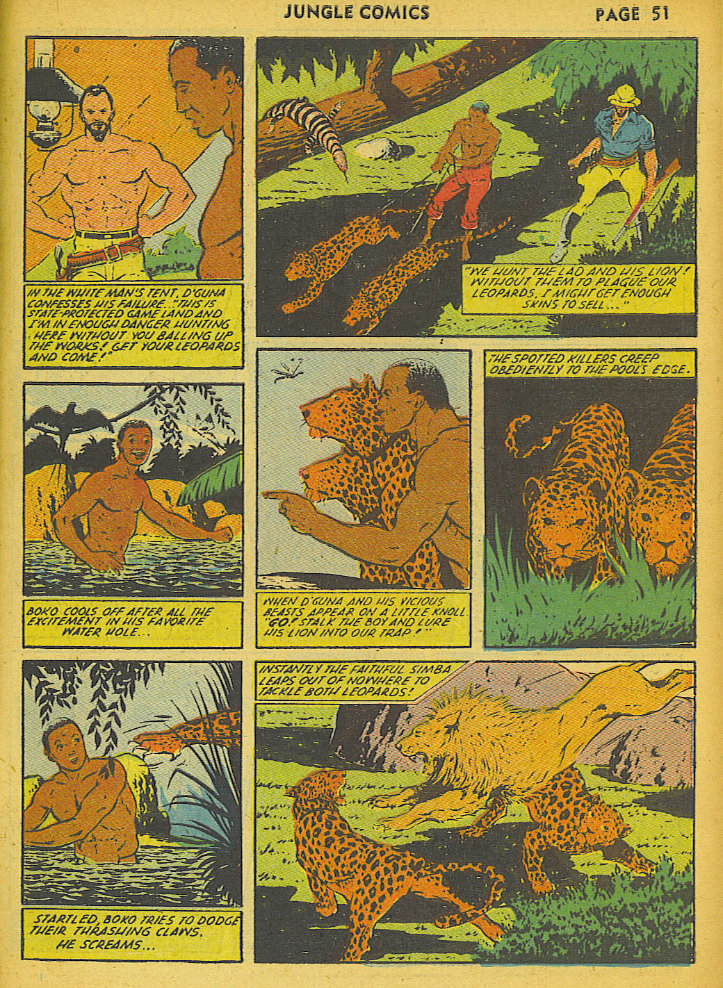Read online Jungle Comics comic -  Issue #36 - 54