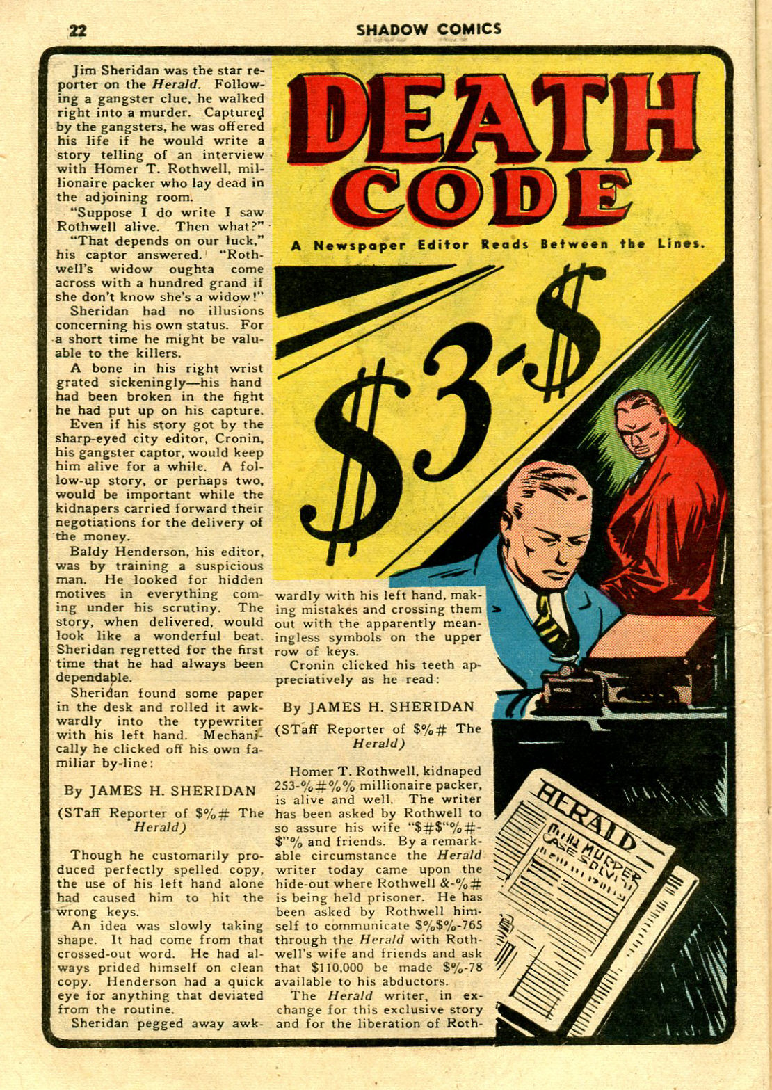 Read online Shadow Comics comic -  Issue #3 - 23