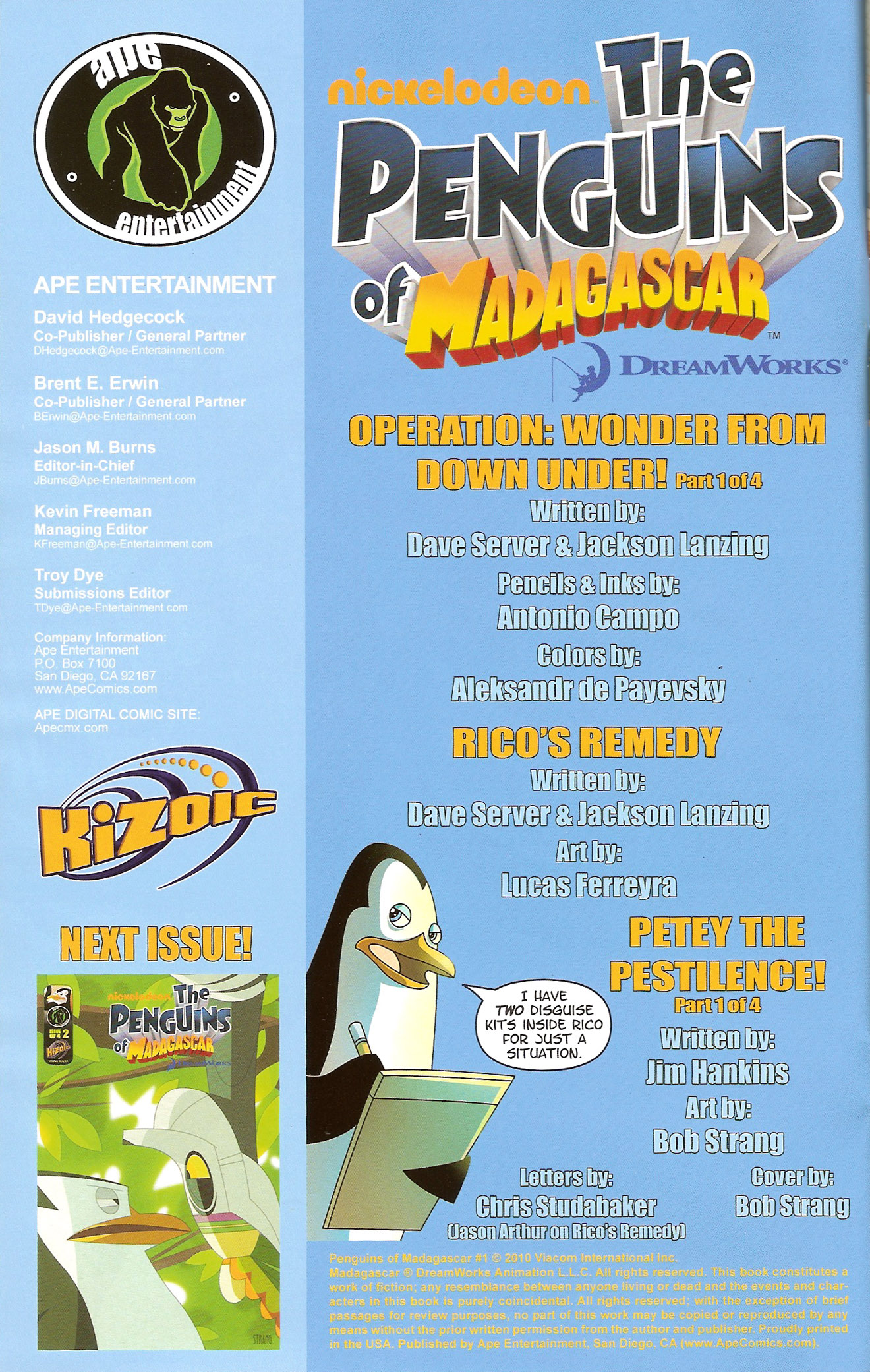 Read online Penguins of Madagascar comic -  Issue #1 - 2