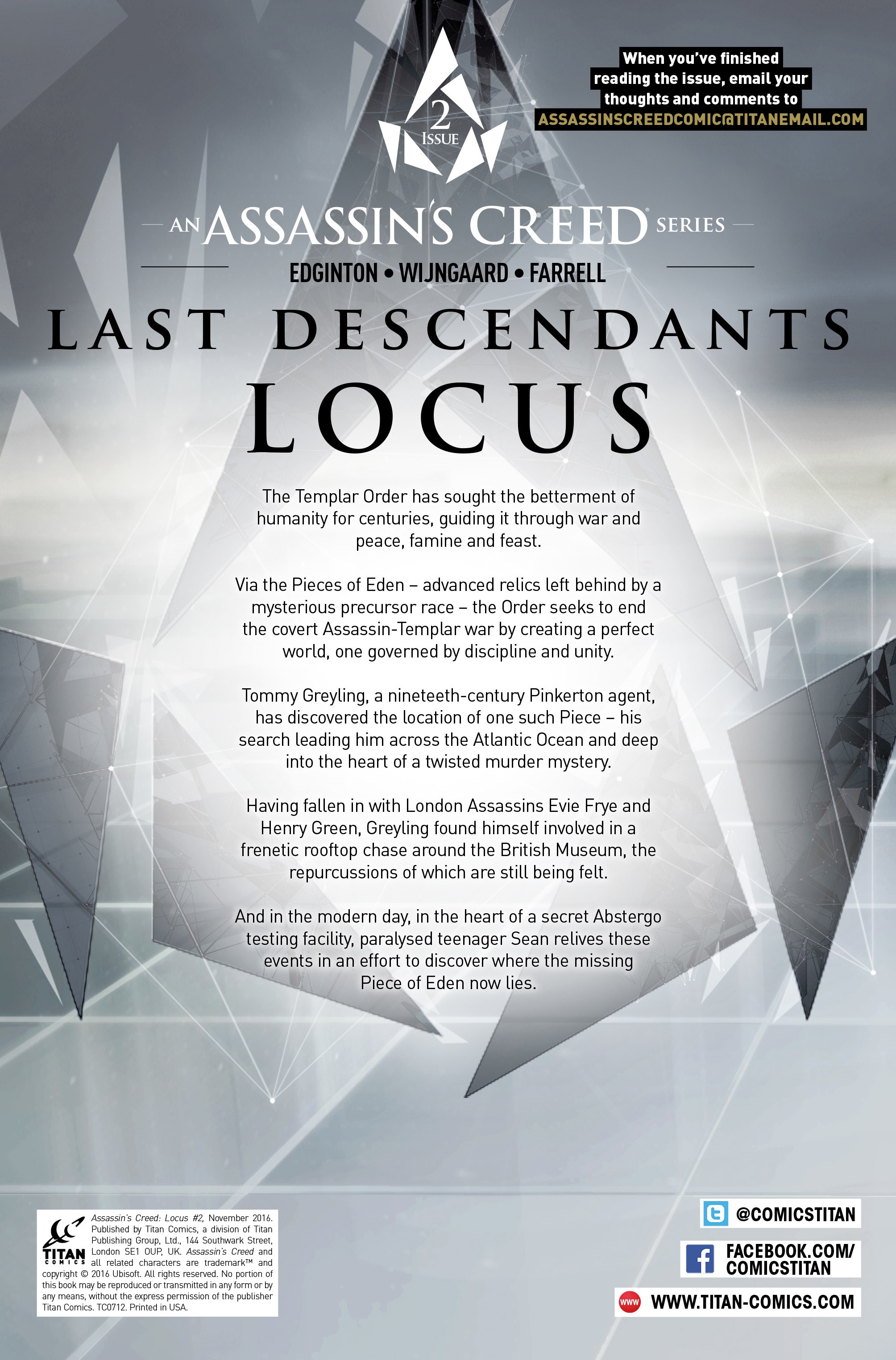 Read online Assassin's Creed: Locus comic -  Issue #2 - 2