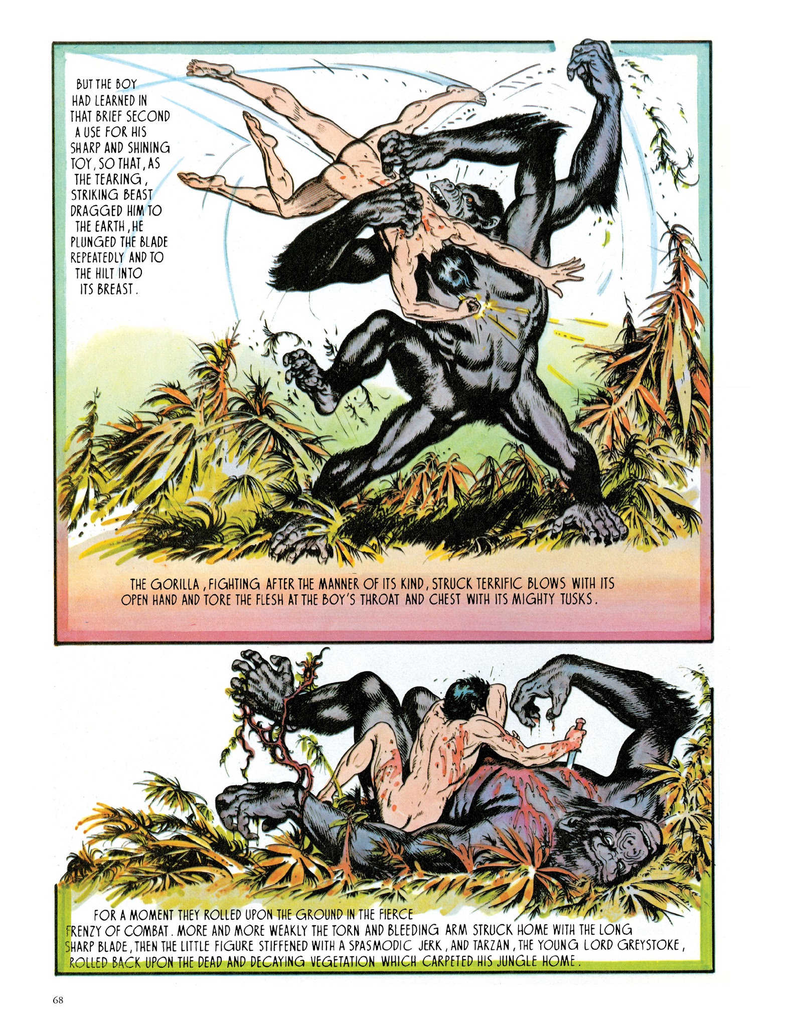 Read online Edgar Rice Burroughs' Tarzan: Burne Hogarth's Lord of the Jungle comic -  Issue # TPB - 70